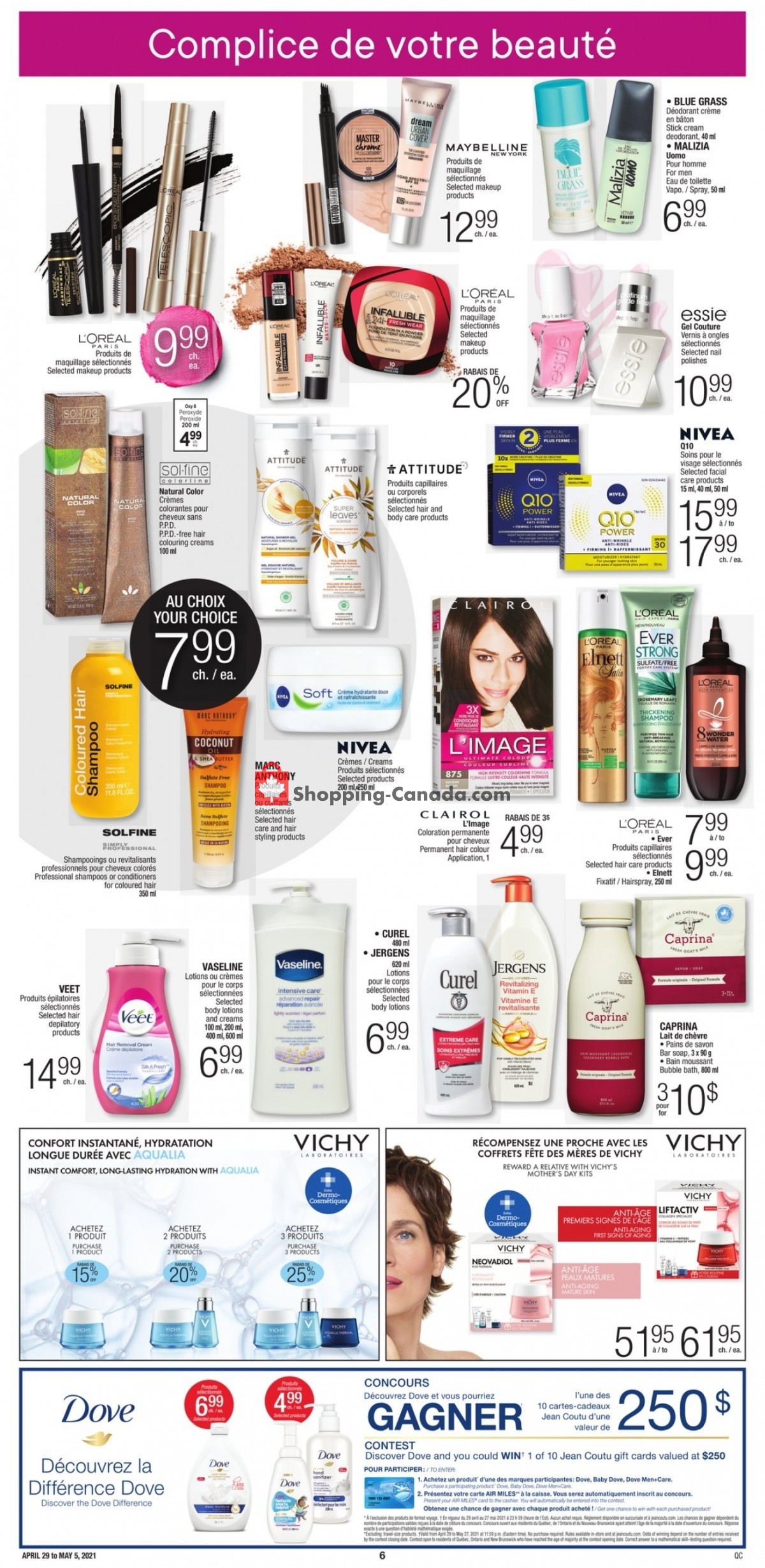 Jean Coutu Pharmacy flyer from Thursday April 29, 2021 to Wednesday May 5, 2021 - page 5