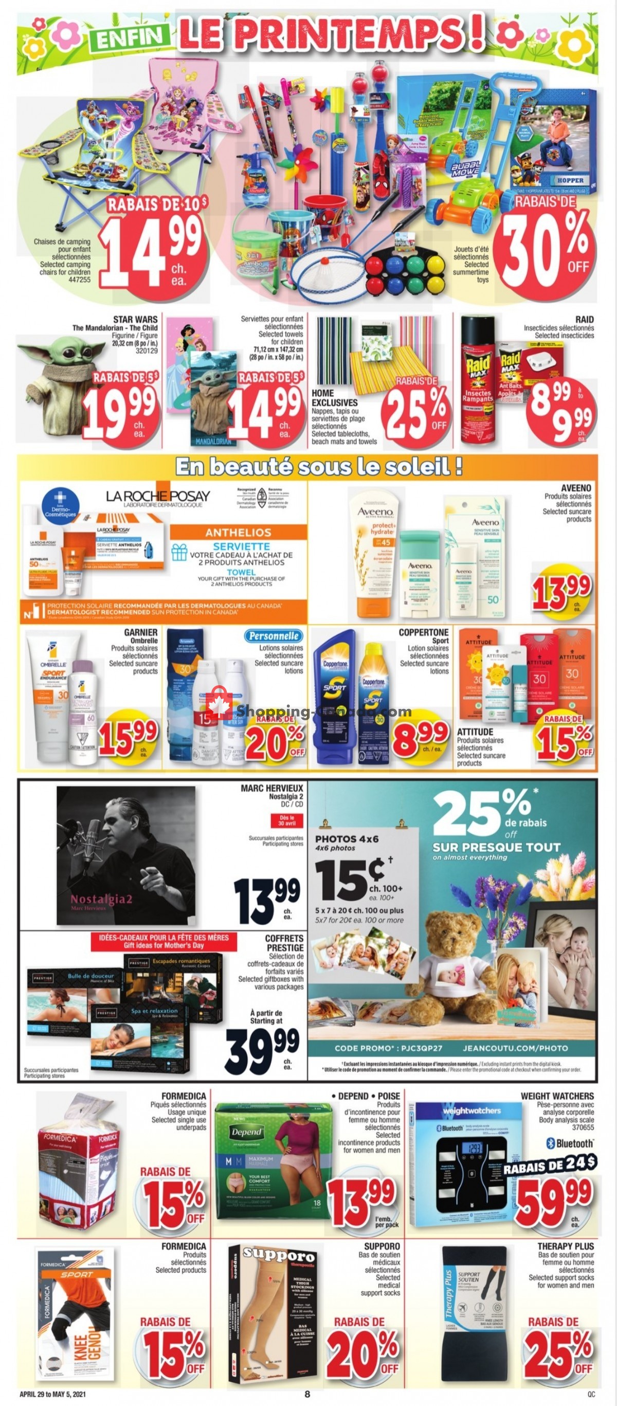 Jean Coutu Pharmacy flyer from Thursday April 29, 2021 to Wednesday May 5, 2021 - page 7