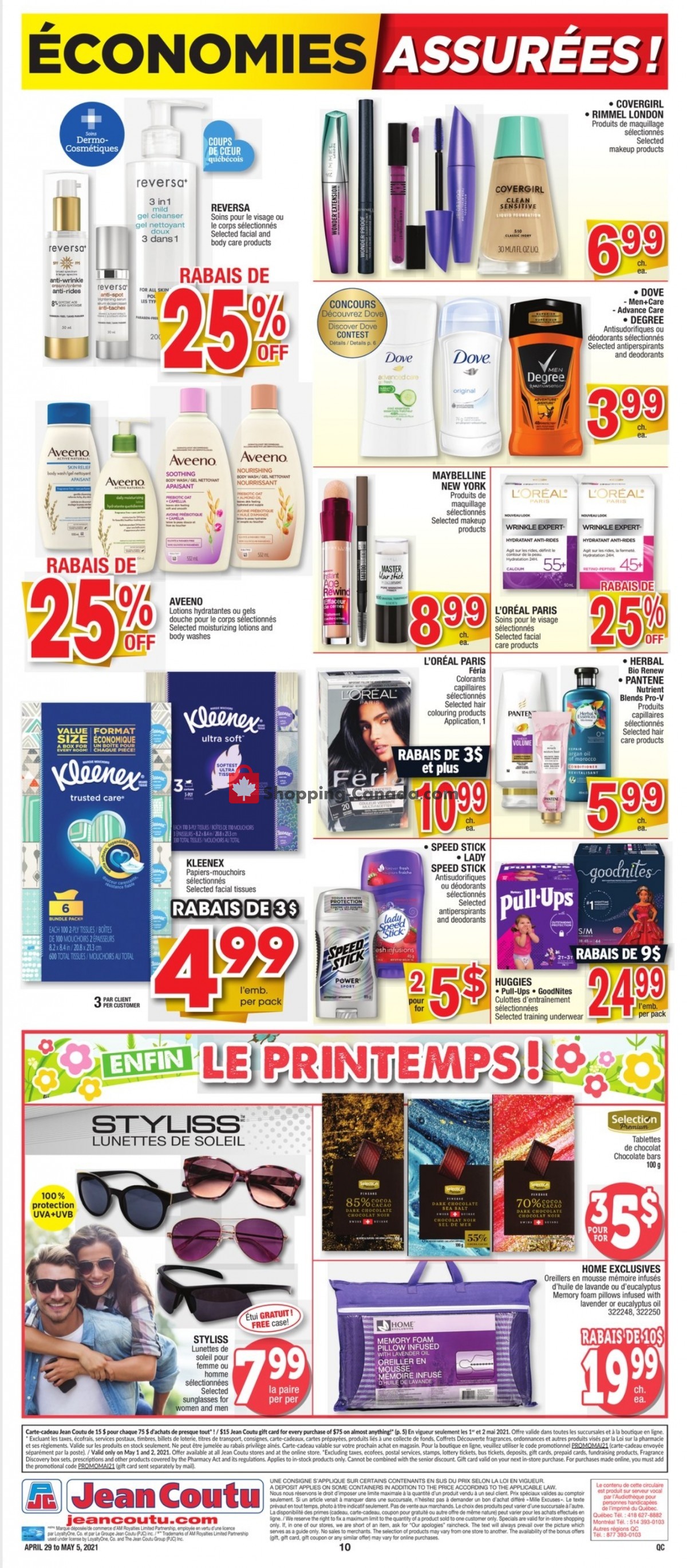 Jean Coutu Pharmacy flyer from Thursday April 29, 2021 to Wednesday May 5, 2021 - page 9