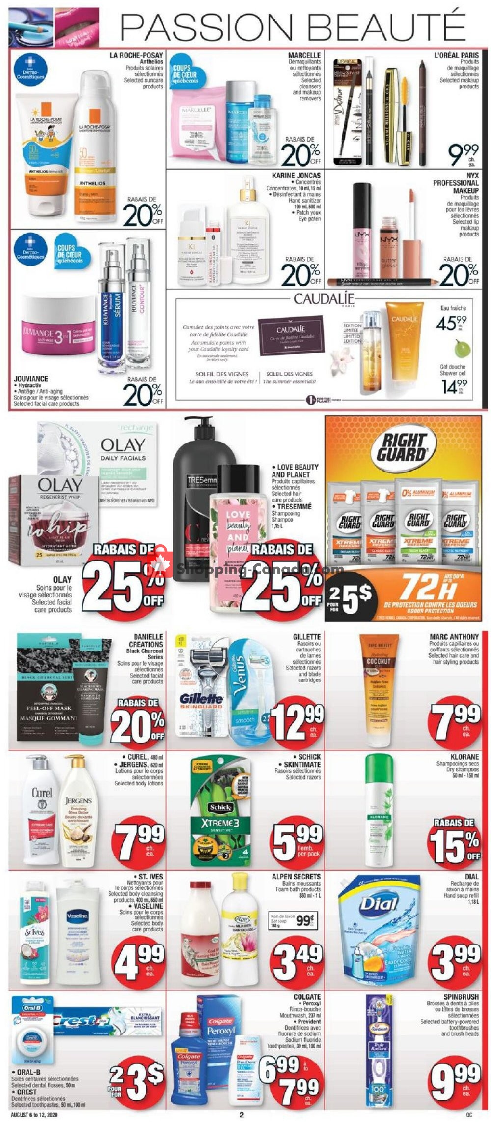 Jean Coutu Pharmacy flyer from Thursday August 6, 2020 to Wednesday August 12, 2020 - page 2