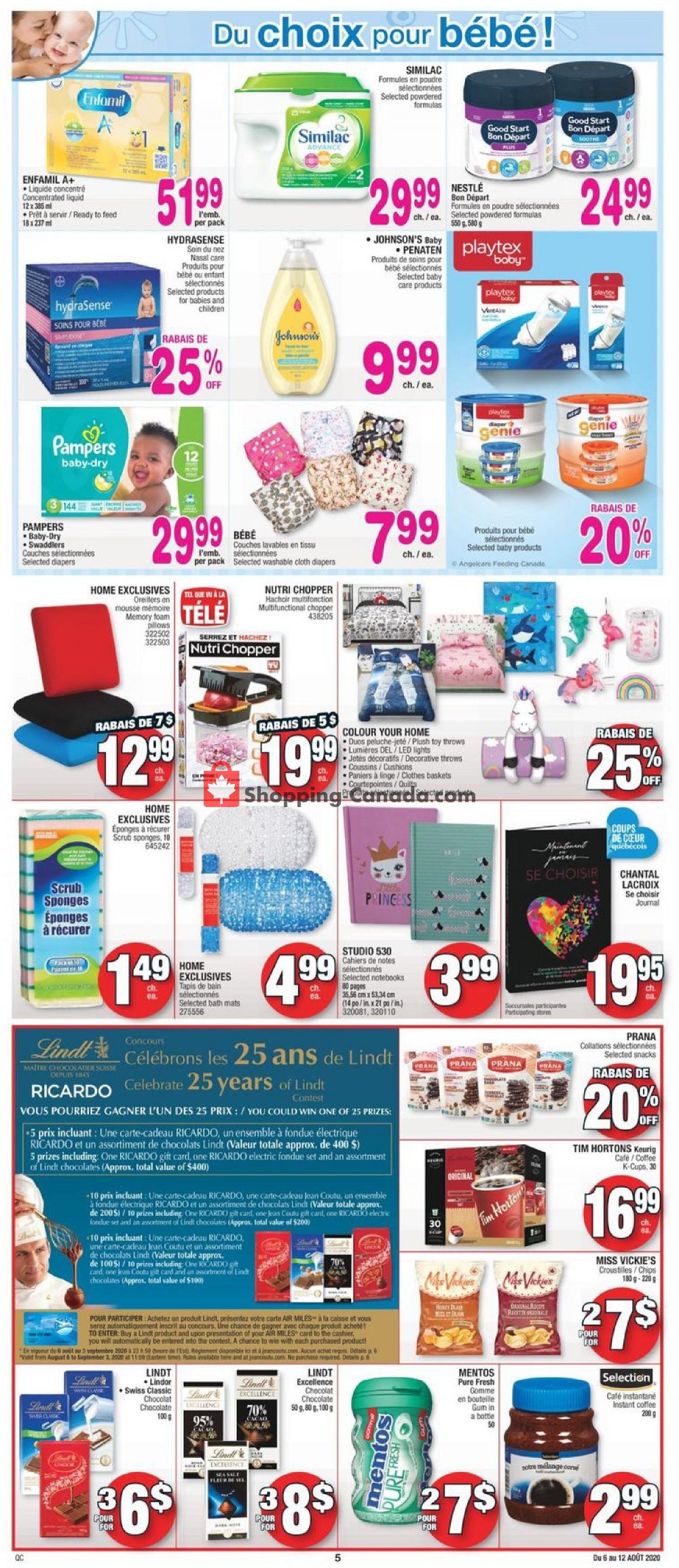Jean Coutu Pharmacy flyer from Thursday August 6, 2020 to Wednesday August 12, 2020 - page 5