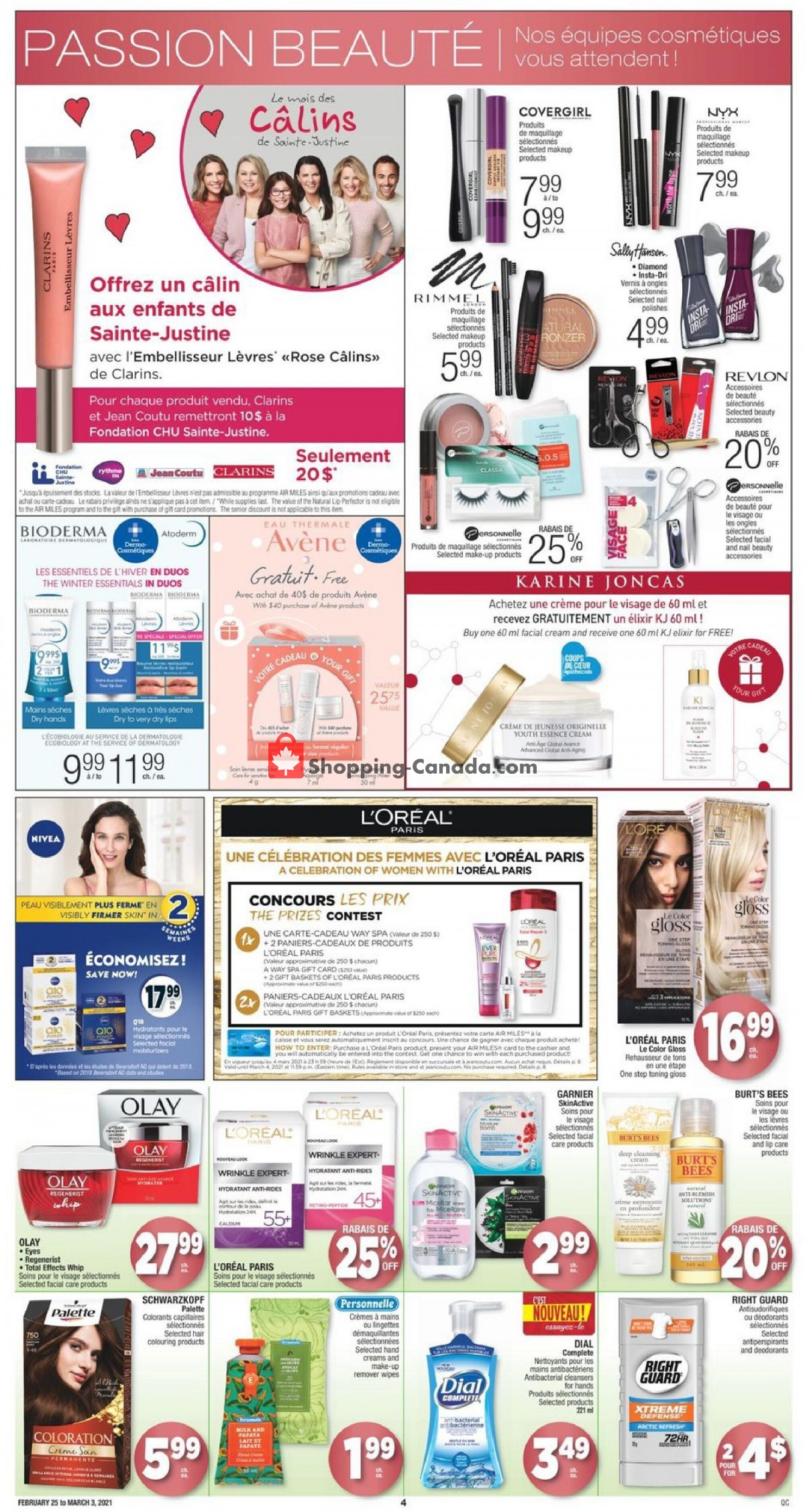 Jean Coutu Pharmacy flyer from Thursday February 25, 2021 to Wednesday March 3, 2021 - page 4