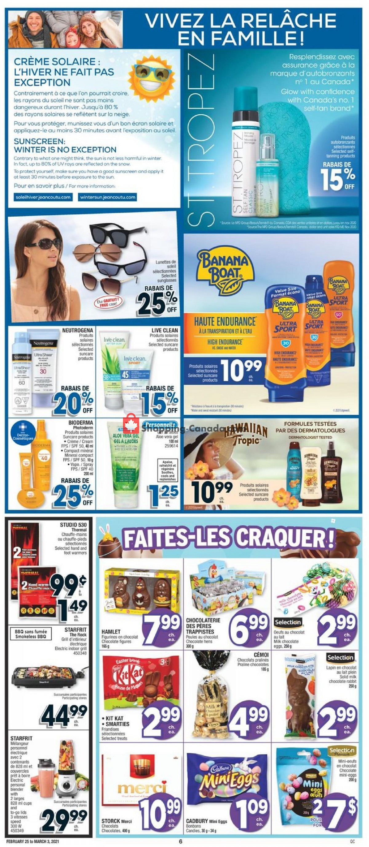 Jean Coutu Pharmacy flyer from Thursday February 25, 2021 to Wednesday March 3, 2021 - page 6