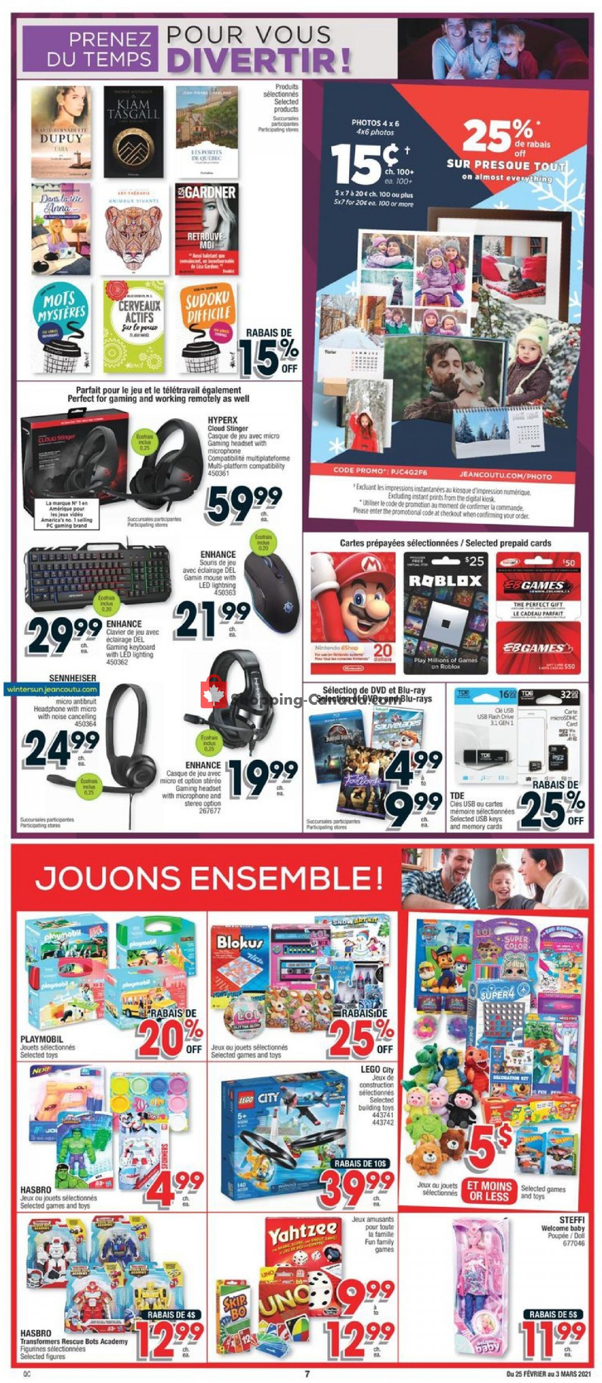 Jean Coutu Pharmacy flyer from Thursday February 25, 2021 to Wednesday March 3, 2021 - page 7