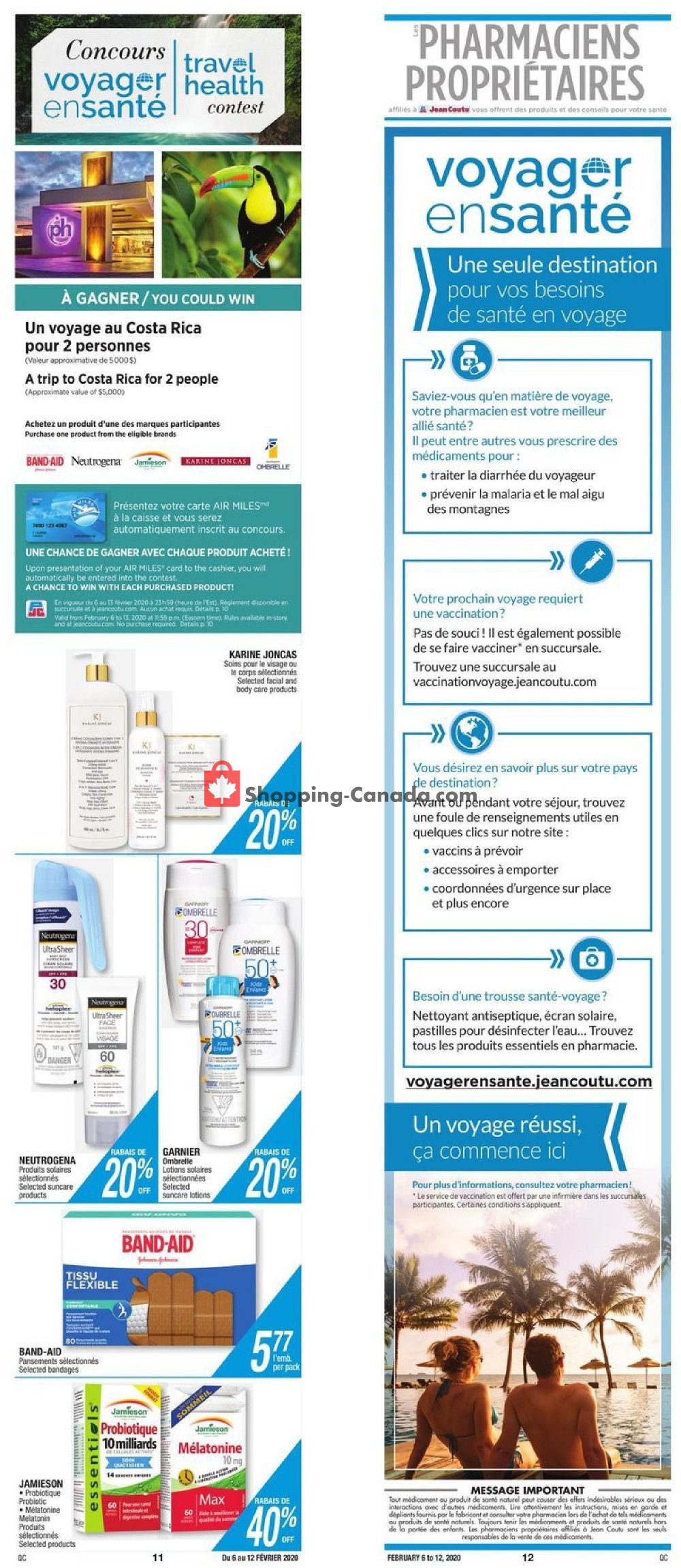 Jean Coutu Pharmacy flyer from Thursday February 6, 2020 to Wednesday February 12, 2020 - page 10