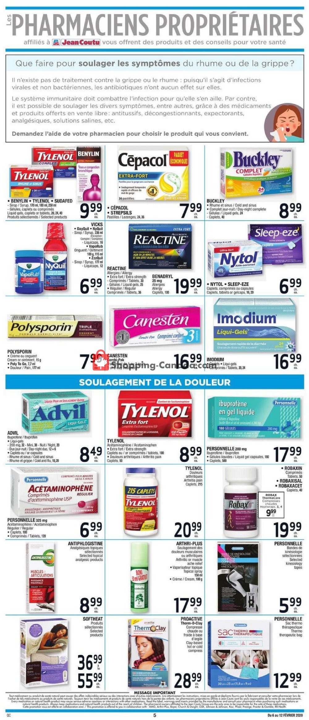 Jean Coutu Pharmacy flyer from Thursday February 6, 2020 to Wednesday February 12, 2020 - page 4