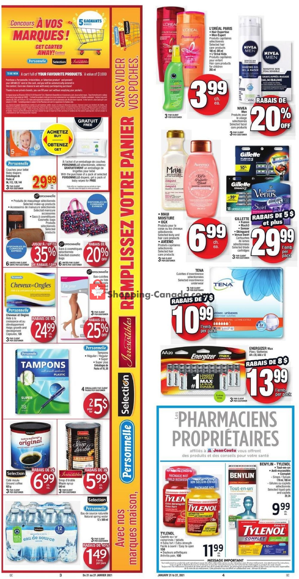 Jean Coutu Pharmacy flyer from Thursday January 21, 2021 to Wednesday January 27, 2021 - page 2