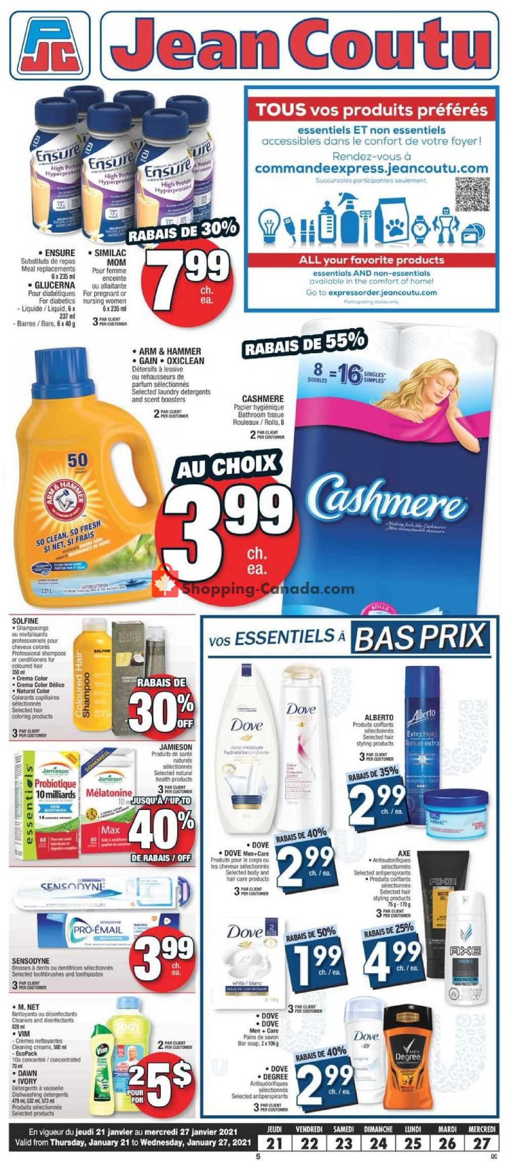 Jean Coutu Pharmacy flyer from Thursday January 21, 2021 to Wednesday January 27, 2021 - page 3