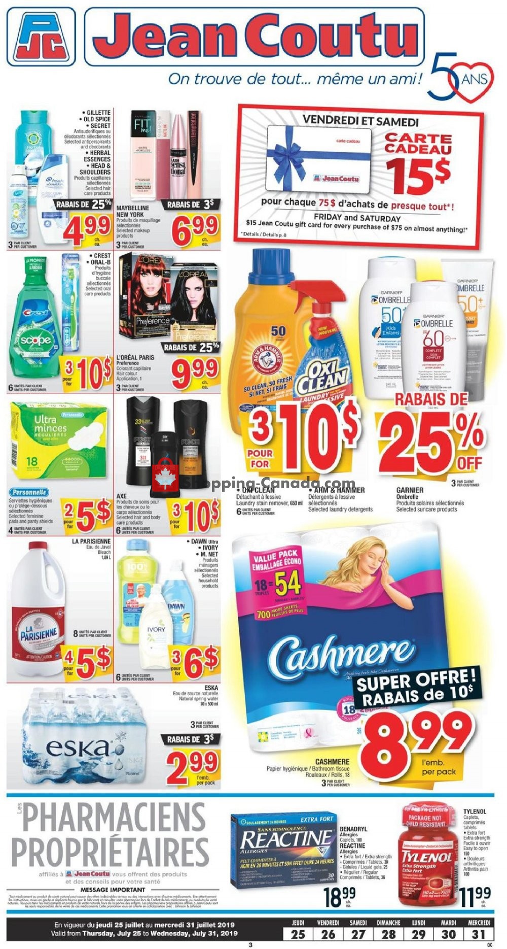 Jean Coutu Pharmacy flyer from Thursday July 25, 2019 to Wednesday July 31, 2019 - page 2