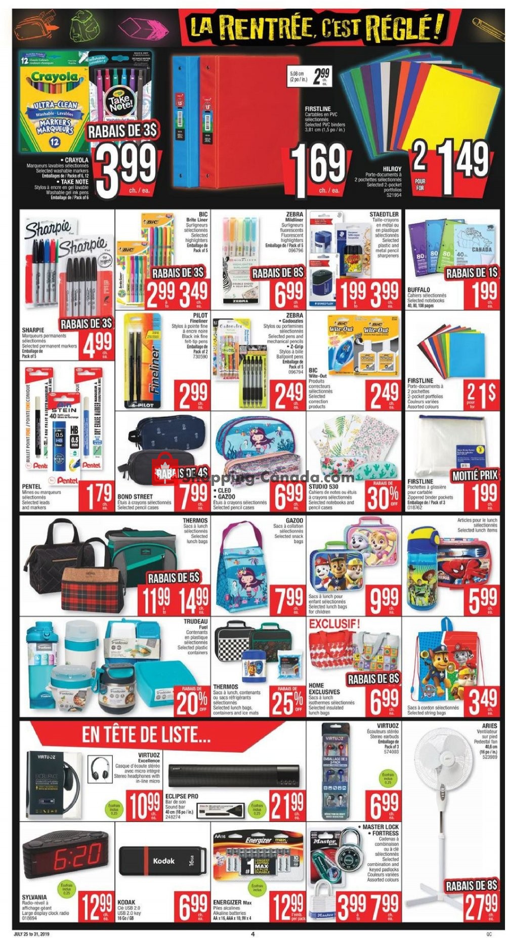 Jean Coutu Pharmacy flyer from Thursday July 25, 2019 to Wednesday July 31, 2019 - page 3