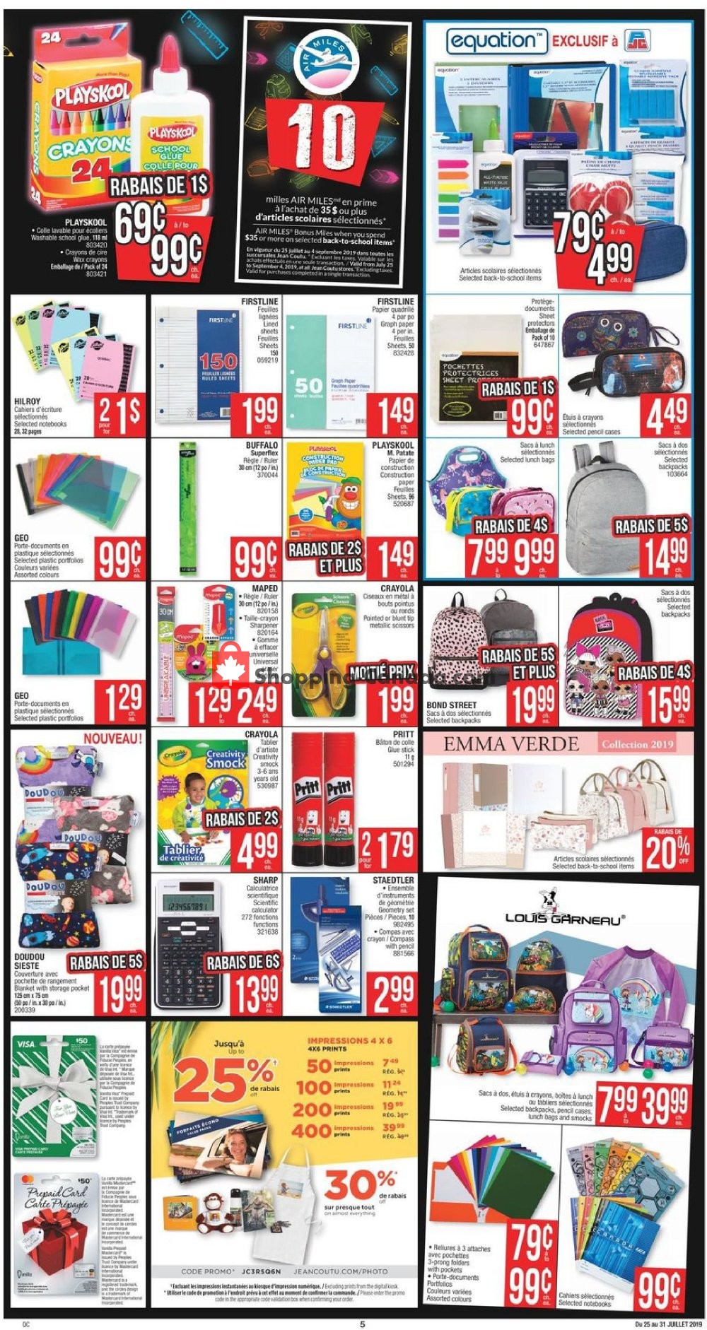 Jean Coutu Pharmacy flyer from Thursday July 25, 2019 to Wednesday July 31, 2019 - page 4
