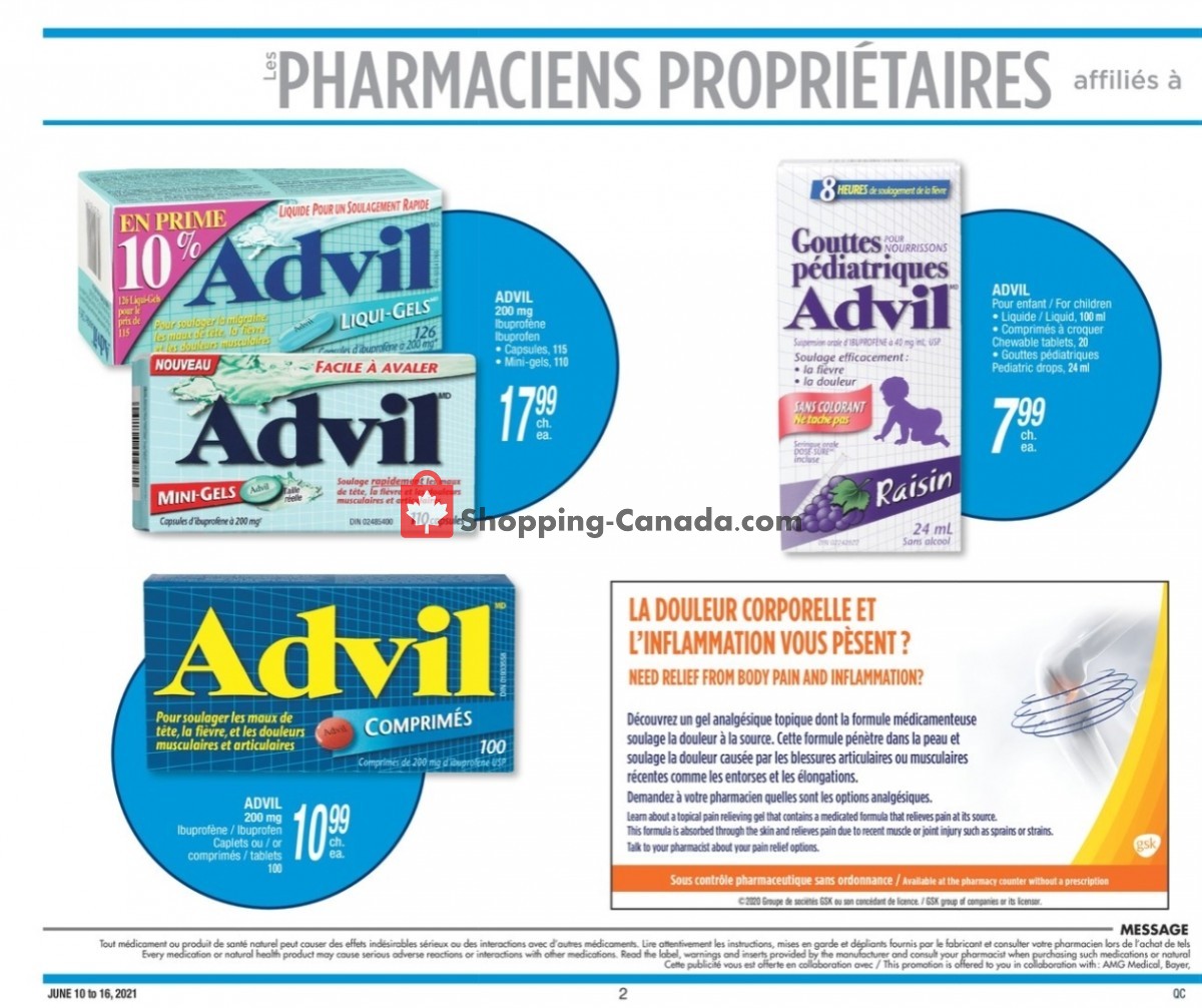 Jean Coutu Pharmacy flyer from Thursday June 10, 2021 to Wednesday June 16, 2021 - page 2