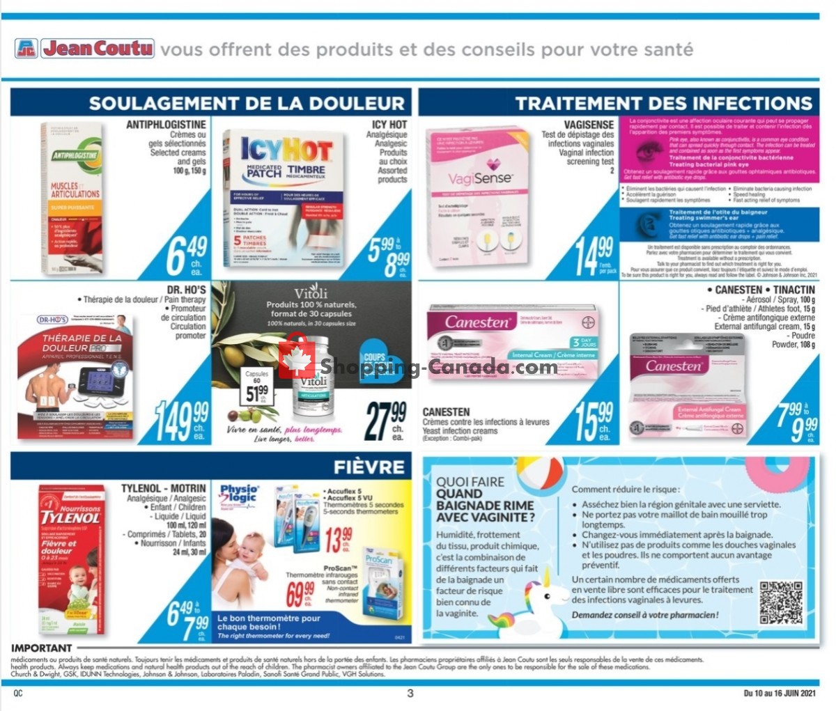 Jean Coutu Pharmacy flyer from Thursday June 10, 2021 to Wednesday June 16, 2021 - page 3