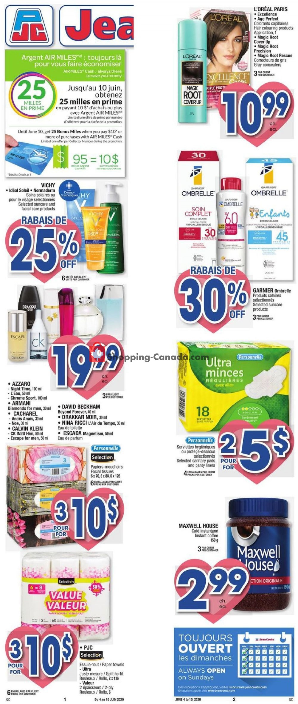Jean Coutu Pharmacy flyer from Thursday June 4, 2020 to Wednesday June 10, 2020 - page 1