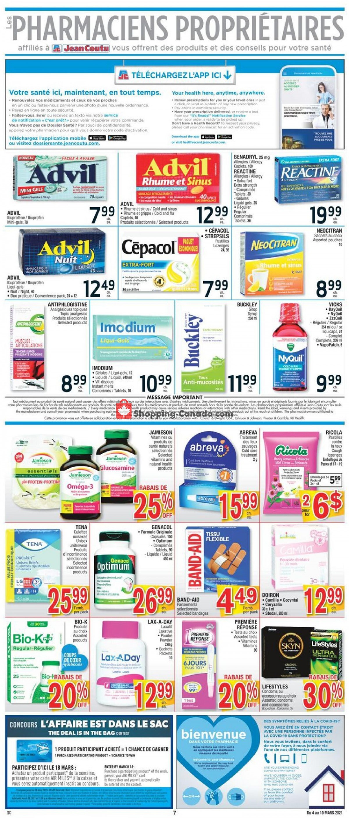Jean Coutu Pharmacy flyer from Thursday March 4, 2021 to Wednesday March 10, 2021 - page 5