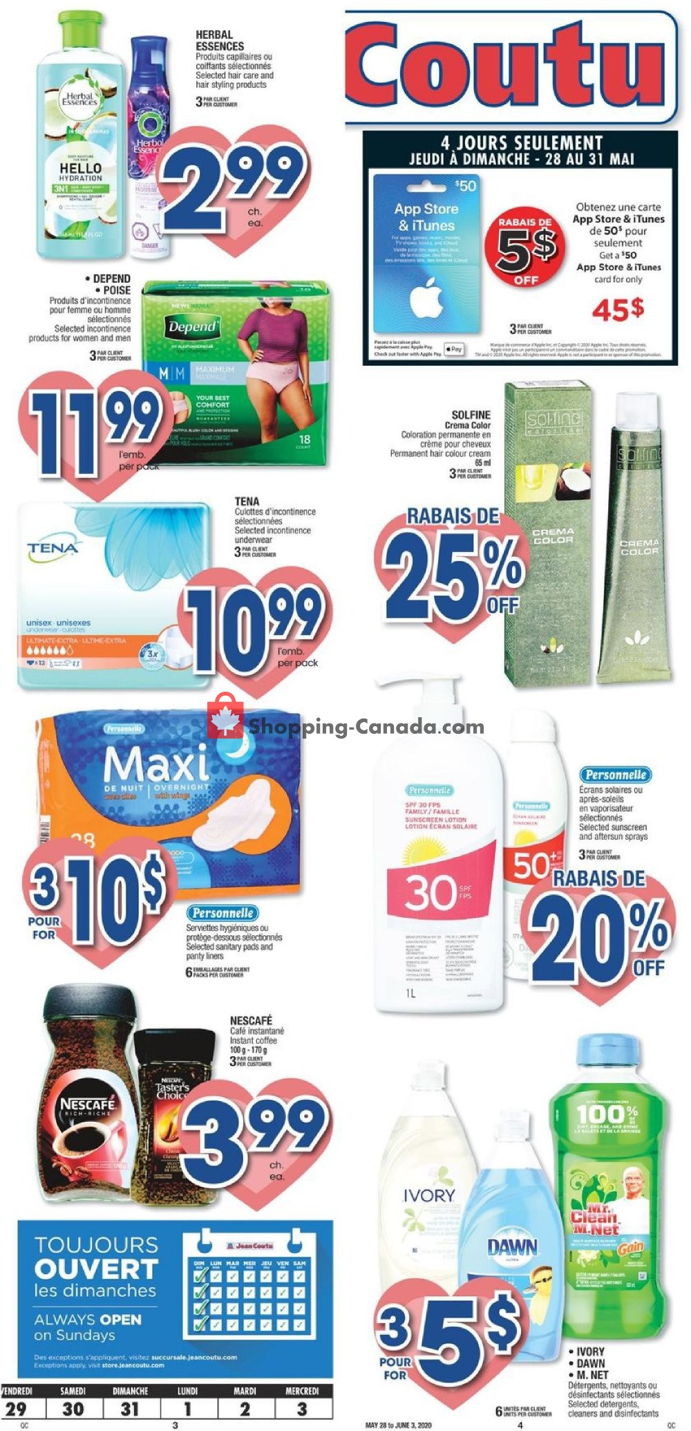 Jean Coutu Pharmacy flyer from Thursday May 28, 2020 to Wednesday June 3, 2020 - page 3