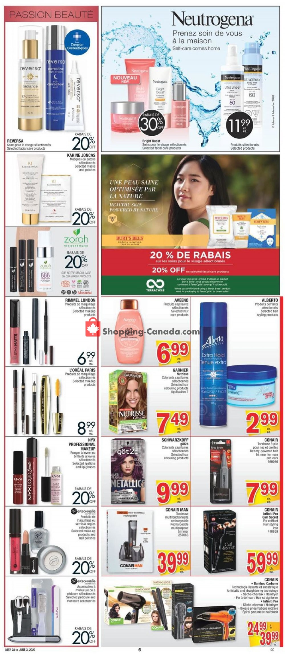 Jean Coutu Pharmacy flyer from Thursday May 28, 2020 to Wednesday June 3, 2020 - page 6
