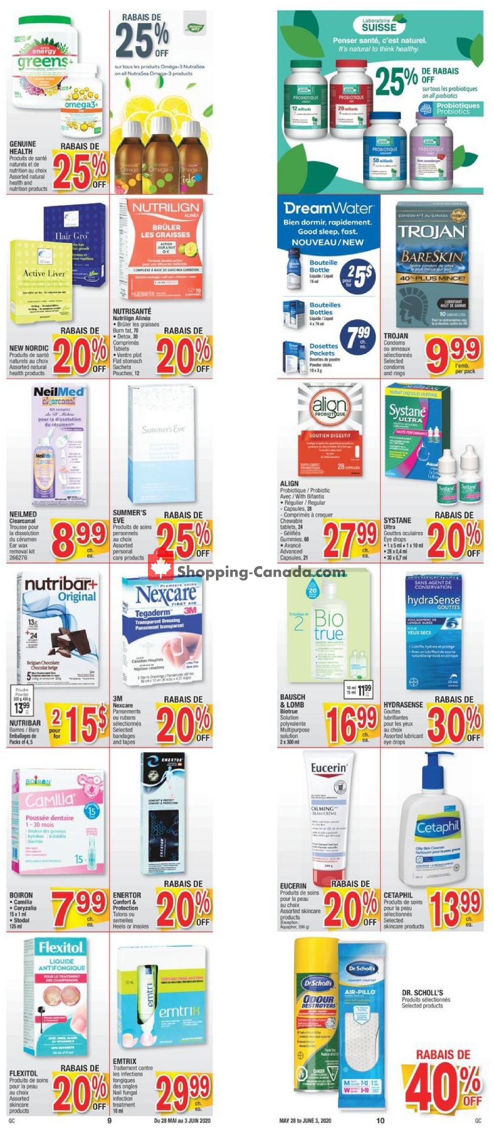 Jean Coutu Pharmacy flyer from Thursday May 28, 2020 to Wednesday June 3, 2020 - page 9