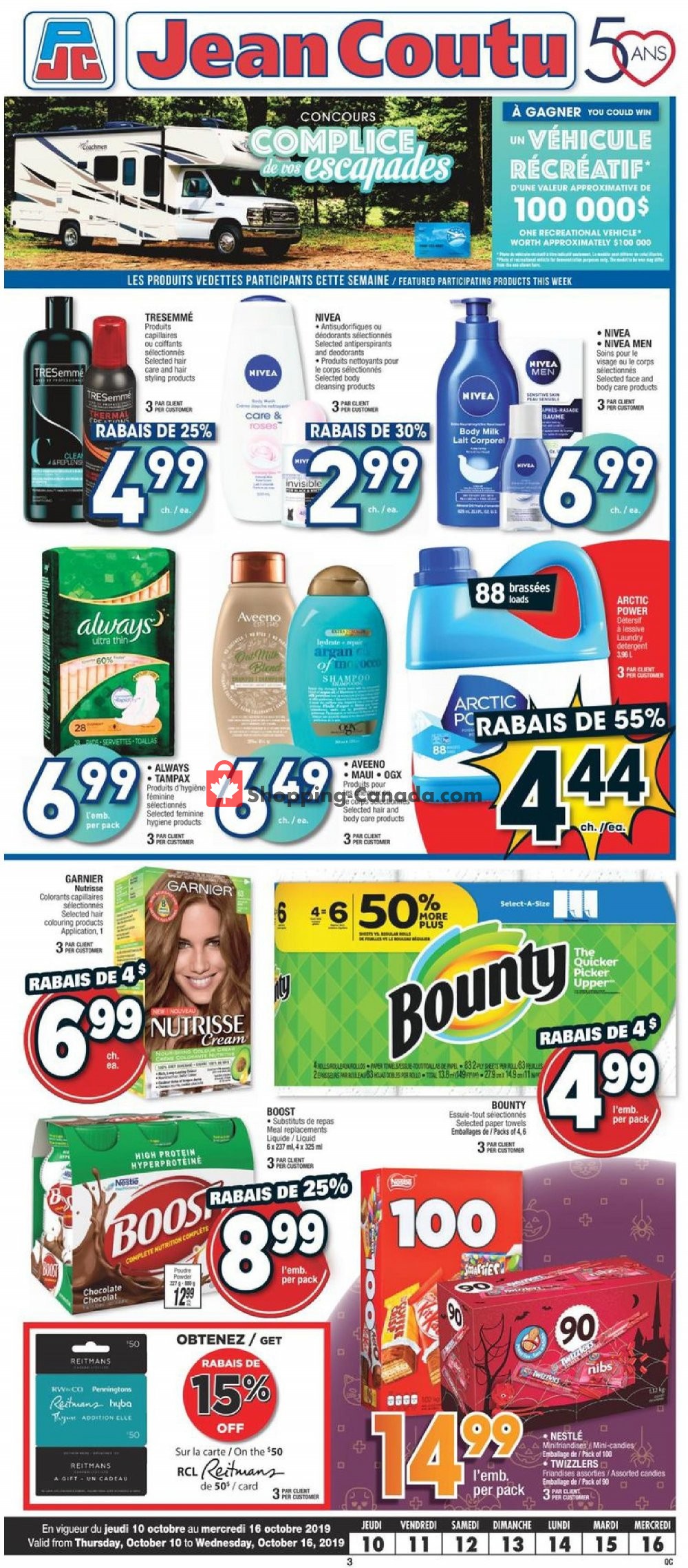 Jean Coutu Pharmacy flyer from Thursday October 10, 2019 to Wednesday October 16, 2019 - page 2