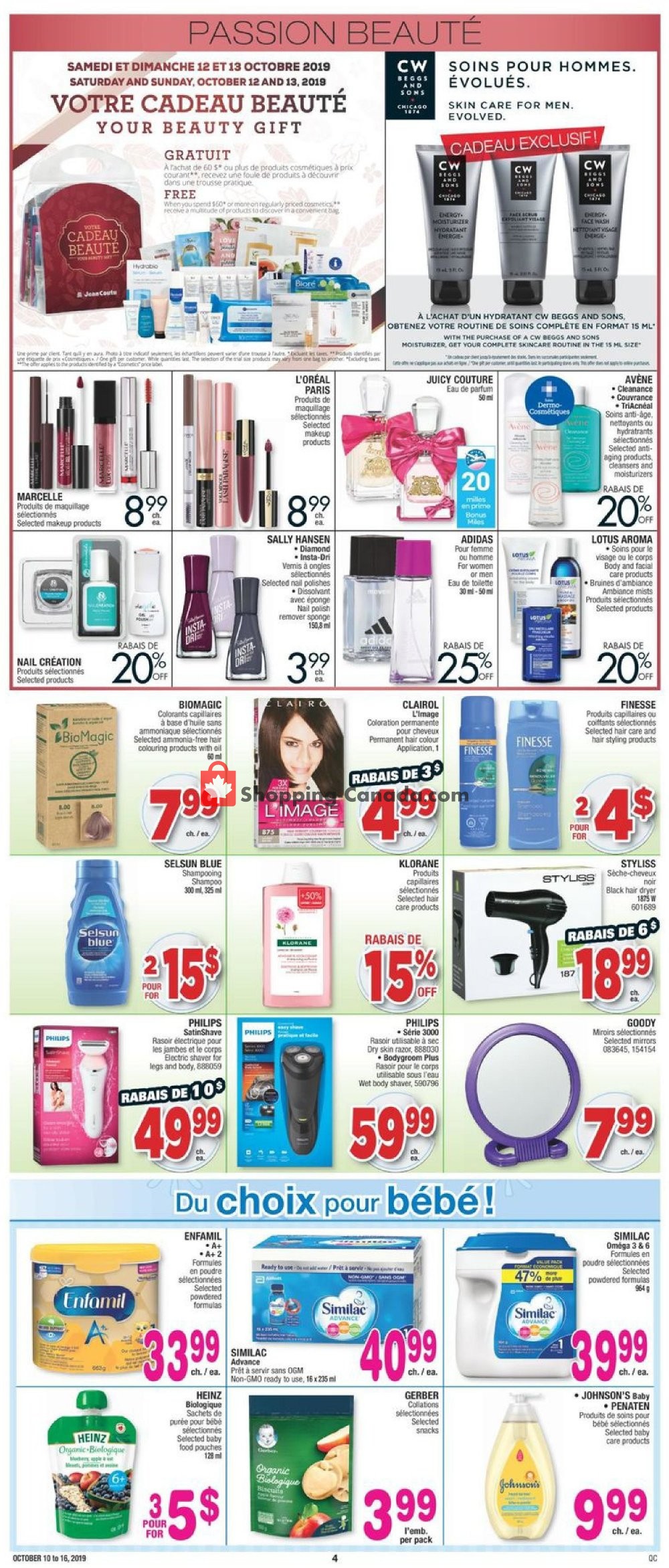 Jean Coutu Pharmacy flyer from Thursday October 10, 2019 to Wednesday October 16, 2019 - page 3