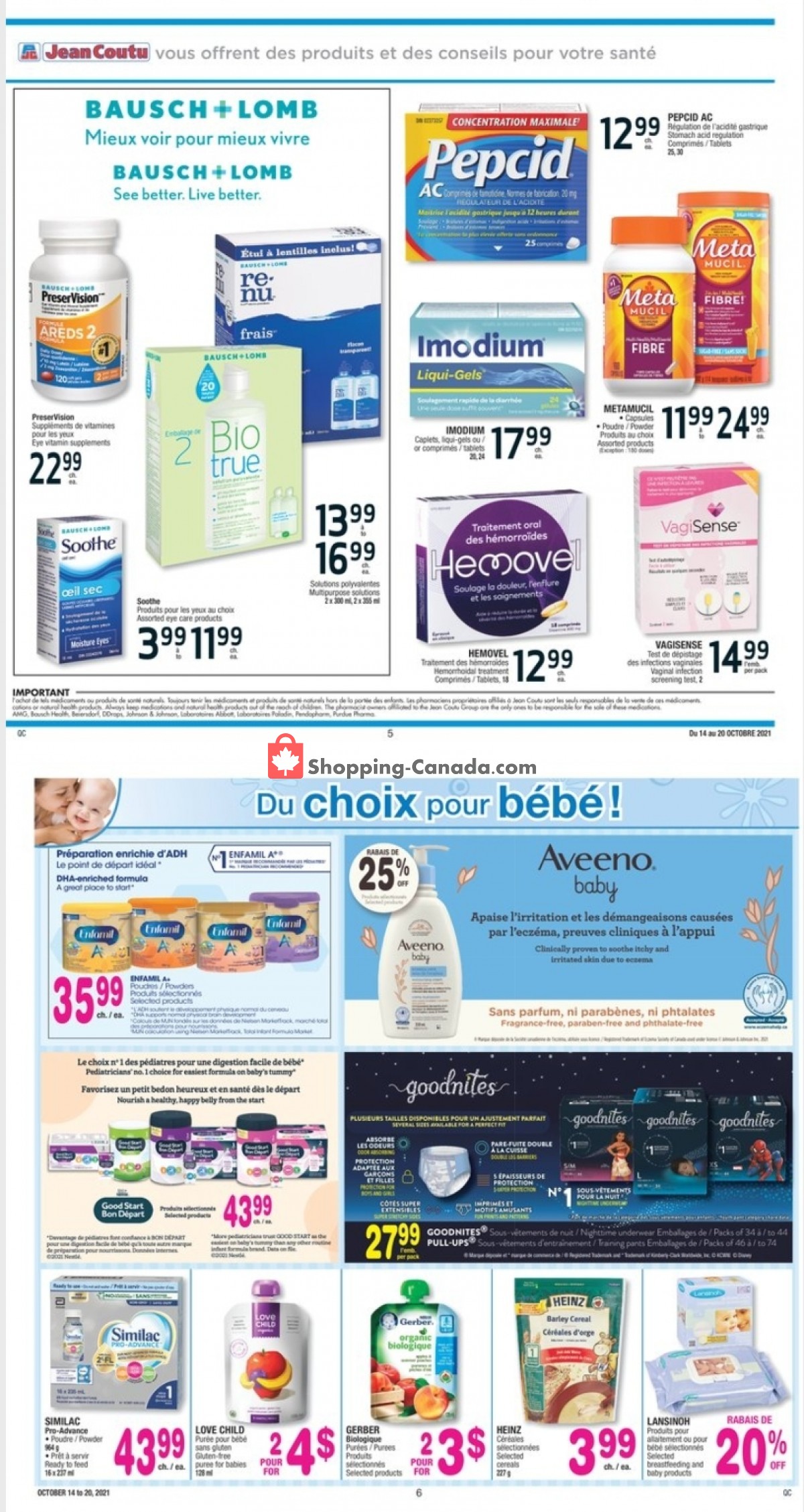 Jean Coutu Pharmacy flyer from Thursday October 14, 2021 to Wednesday October 20, 2021 - page 3
