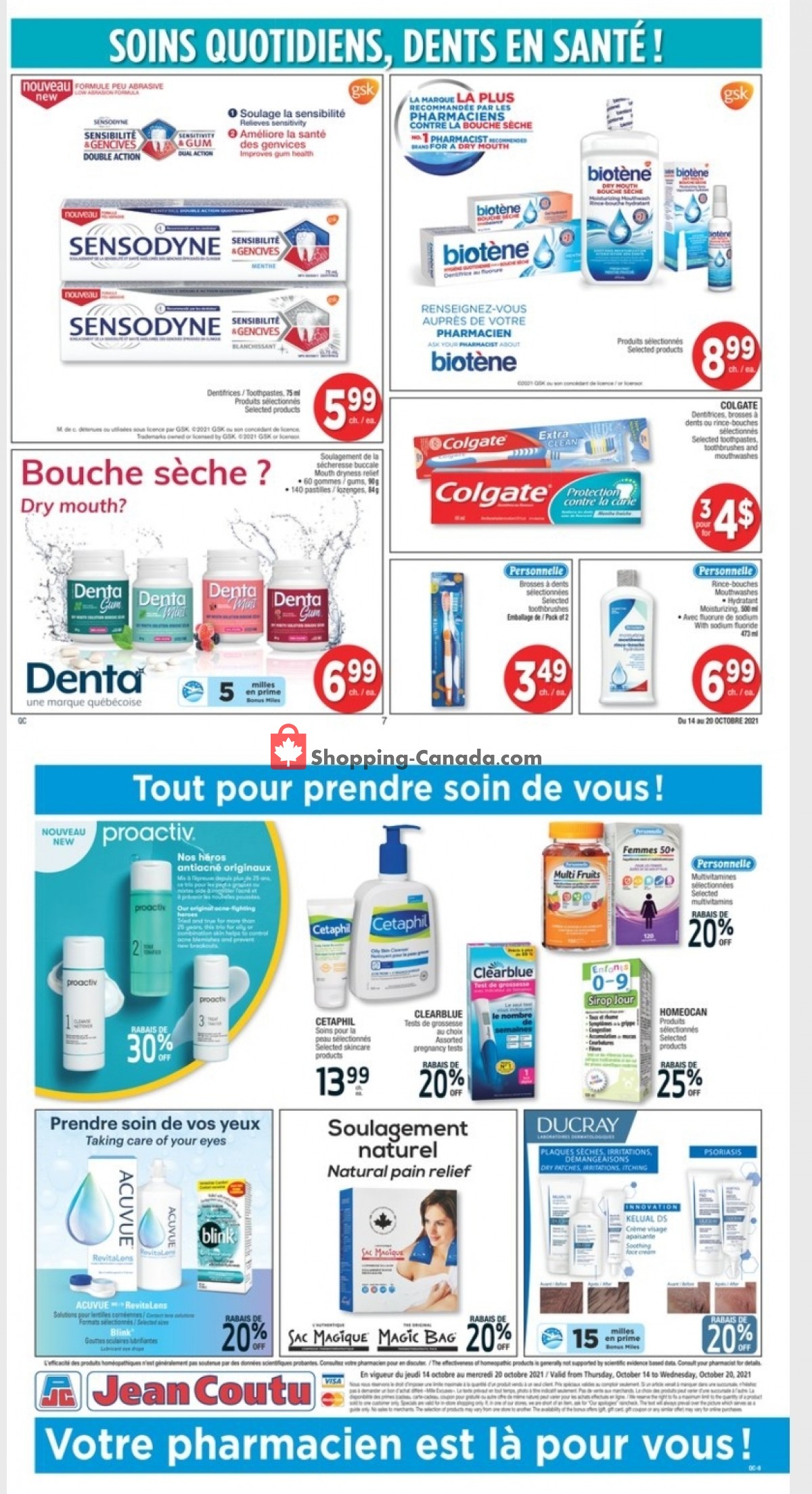 Jean Coutu Pharmacy flyer from Thursday October 14, 2021 to Wednesday October 20, 2021 - page 4