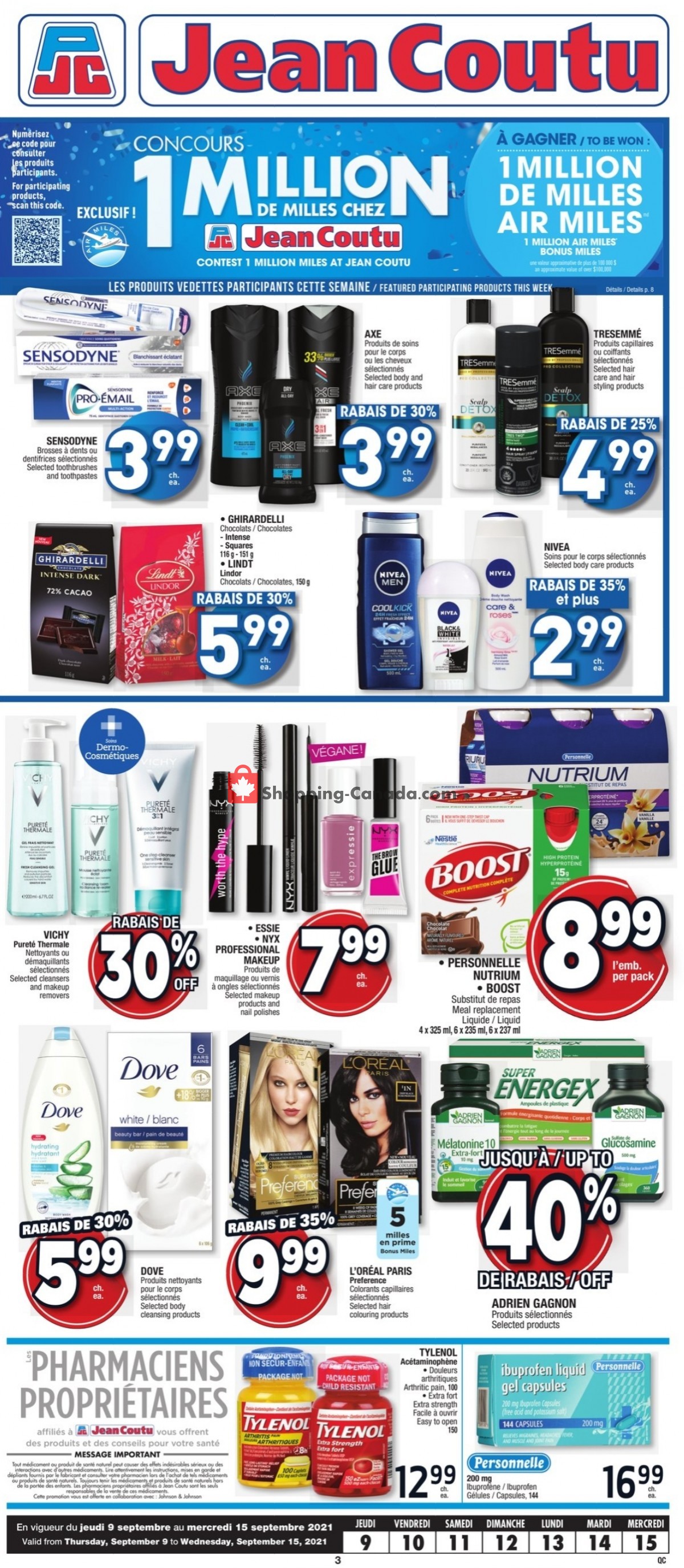 Jean Coutu Pharmacy flyer from Thursday September 9, 2021 to Wednesday September 15, 2021 - page 2