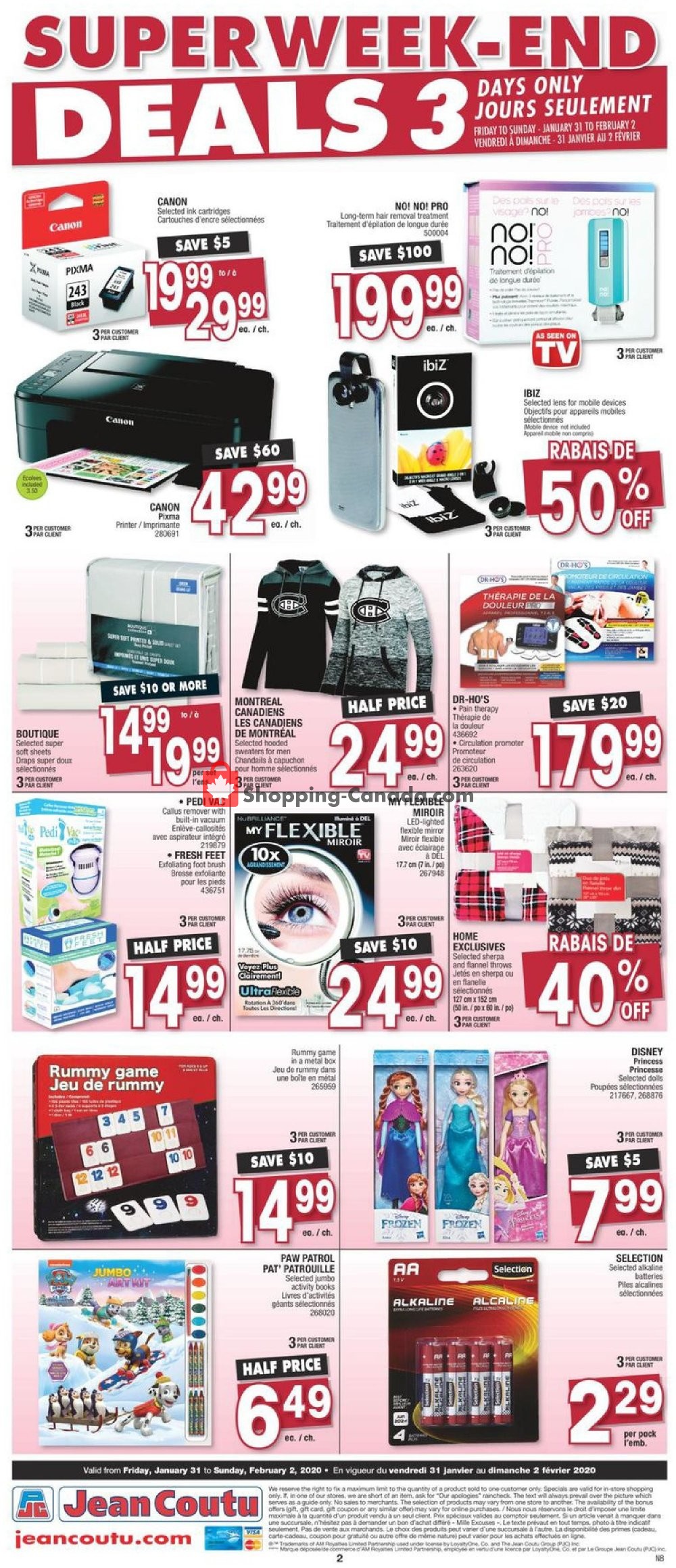 Jean Coutu Pharmacy flyer from Friday January 31, 2020 to Sunday February 2, 2020 - page 2