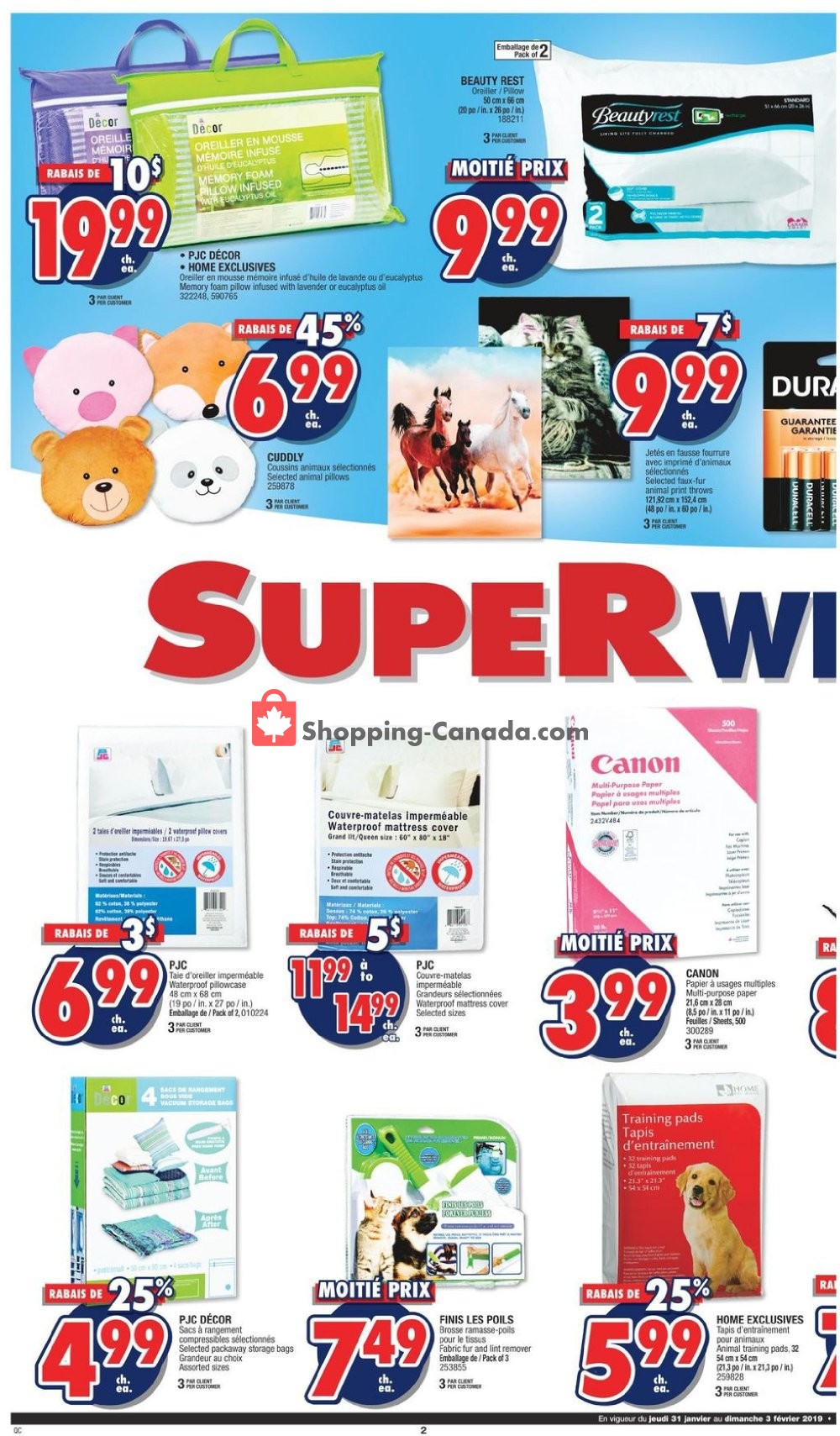 Jean Coutu Pharmacy flyer from Thursday January 31, 2019 to Sunday February 3, 2019 - page 2