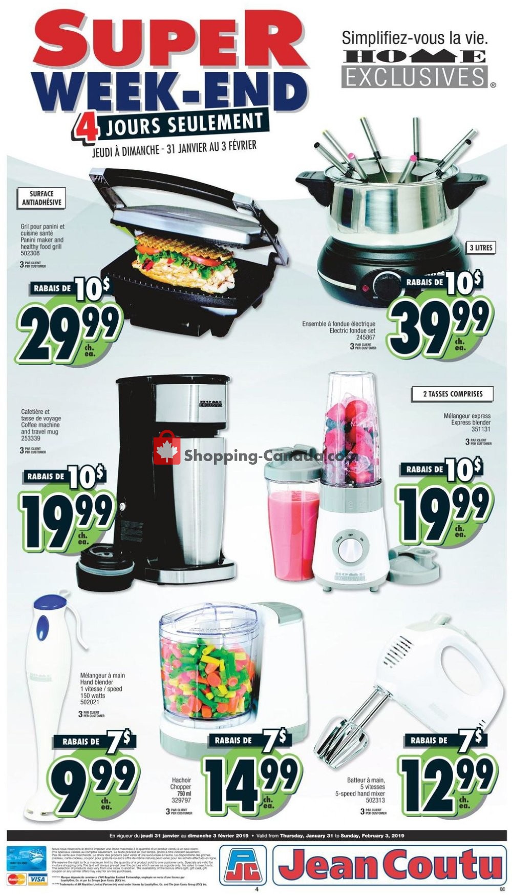 Jean Coutu Pharmacy flyer from Thursday January 31, 2019 to Sunday February 3, 2019 - page 4