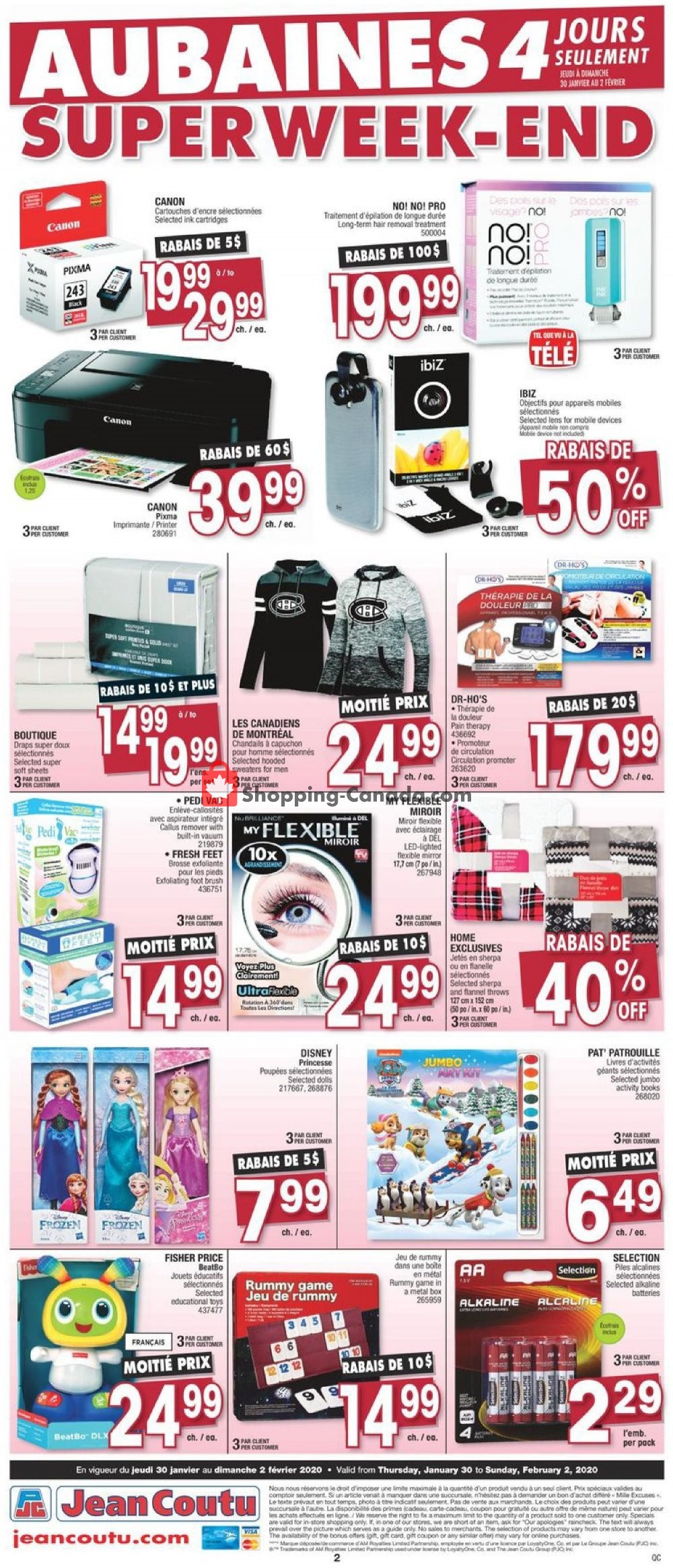 Jean Coutu Pharmacy flyer from Thursday January 30, 2020 to Sunday February 2, 2020 - page 2