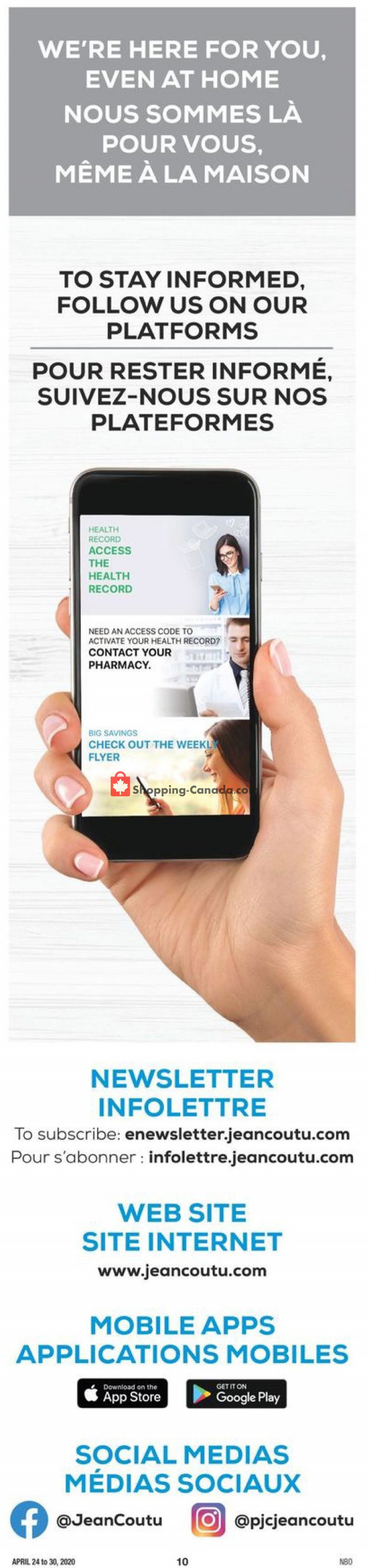 Jean Coutu Pharmacy flyer from Friday April 24, 2020 to Thursday April 30, 2020 - page 10