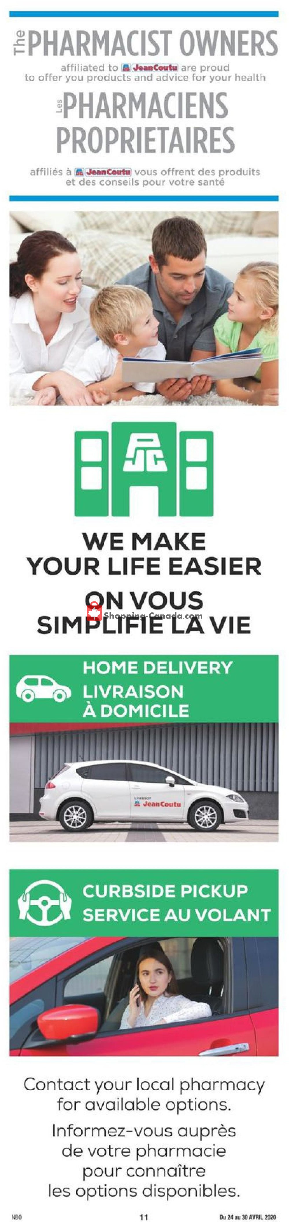 Jean Coutu Pharmacy flyer from Friday April 24, 2020 to Thursday April 30, 2020 - page 11
