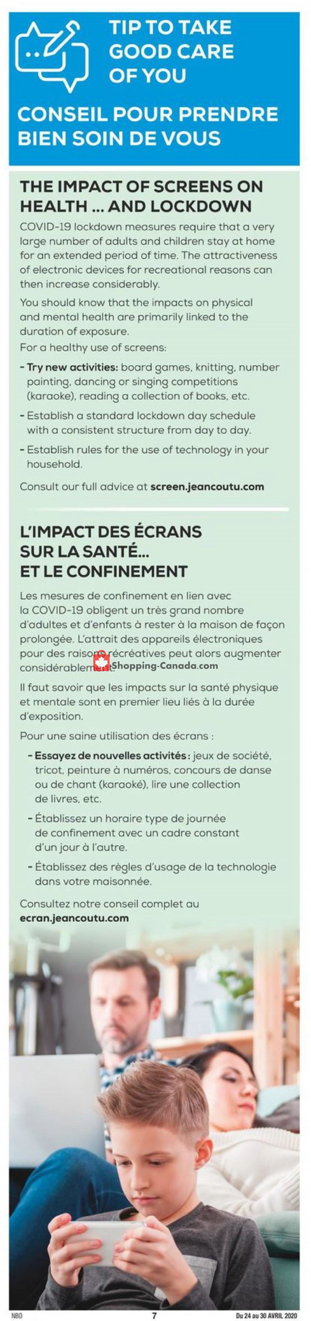 Jean Coutu Pharmacy flyer from Friday April 24, 2020 to Thursday April 30, 2020 - page 7