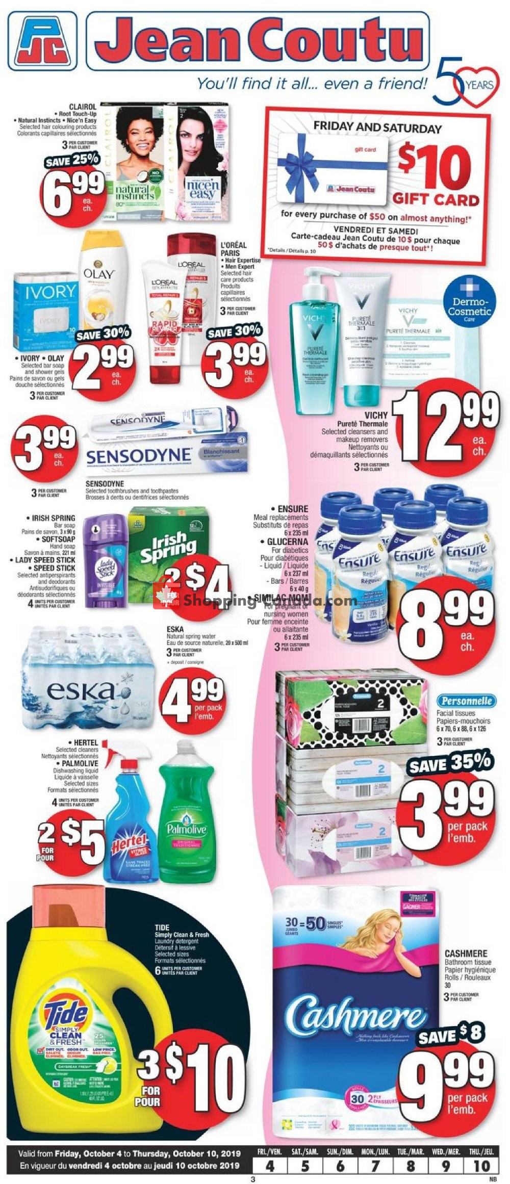 Jean Coutu Pharmacy flyer from Friday October 4, 2019 to Thursday October 10, 2019 - page 2