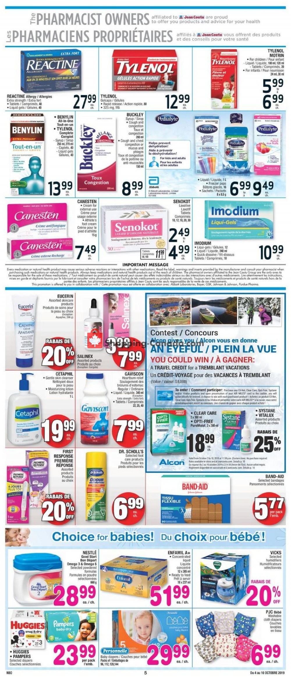 Jean Coutu Pharmacy flyer from Friday October 4, 2019 to Thursday October 10, 2019 - page 4
