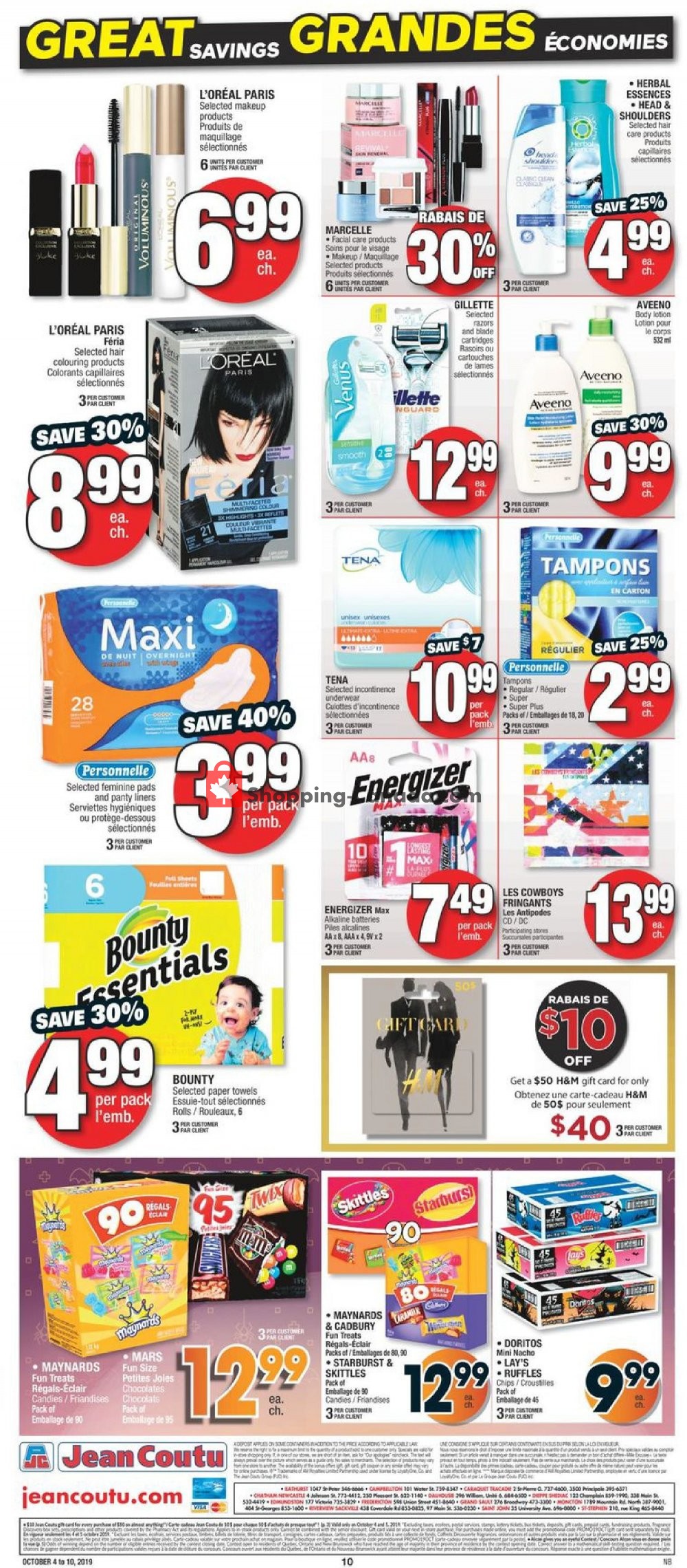 Jean Coutu Pharmacy flyer from Friday October 4, 2019 to Thursday October 10, 2019 - page 9