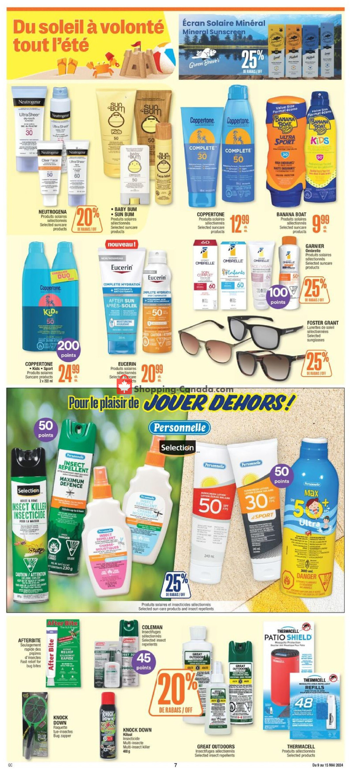 Jean Coutu Pharmacy flyer from Thursday May 9, 2024 to Wednesday May 15, 2024 - page 12