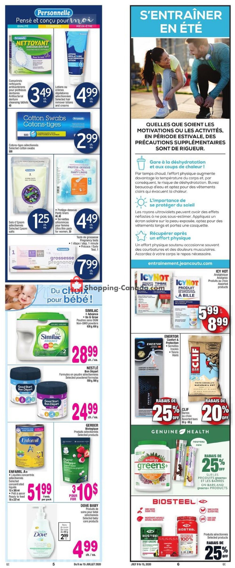 Jean Coutu Pharmacy flyer from Thursday July 9, 2020 to Wednesday July 15, 2020 - page 4