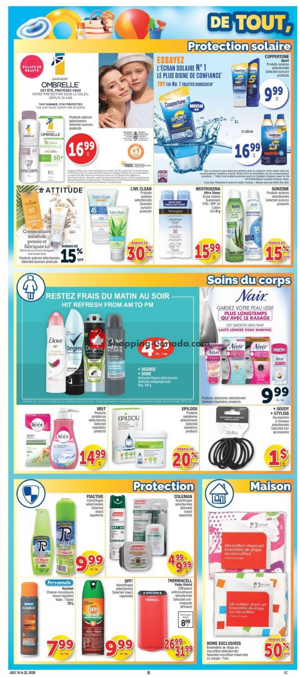 Jean Coutu Pharmacy flyer from Thursday July 16, 2020 to Wednesday July 22, 2020 - page 6