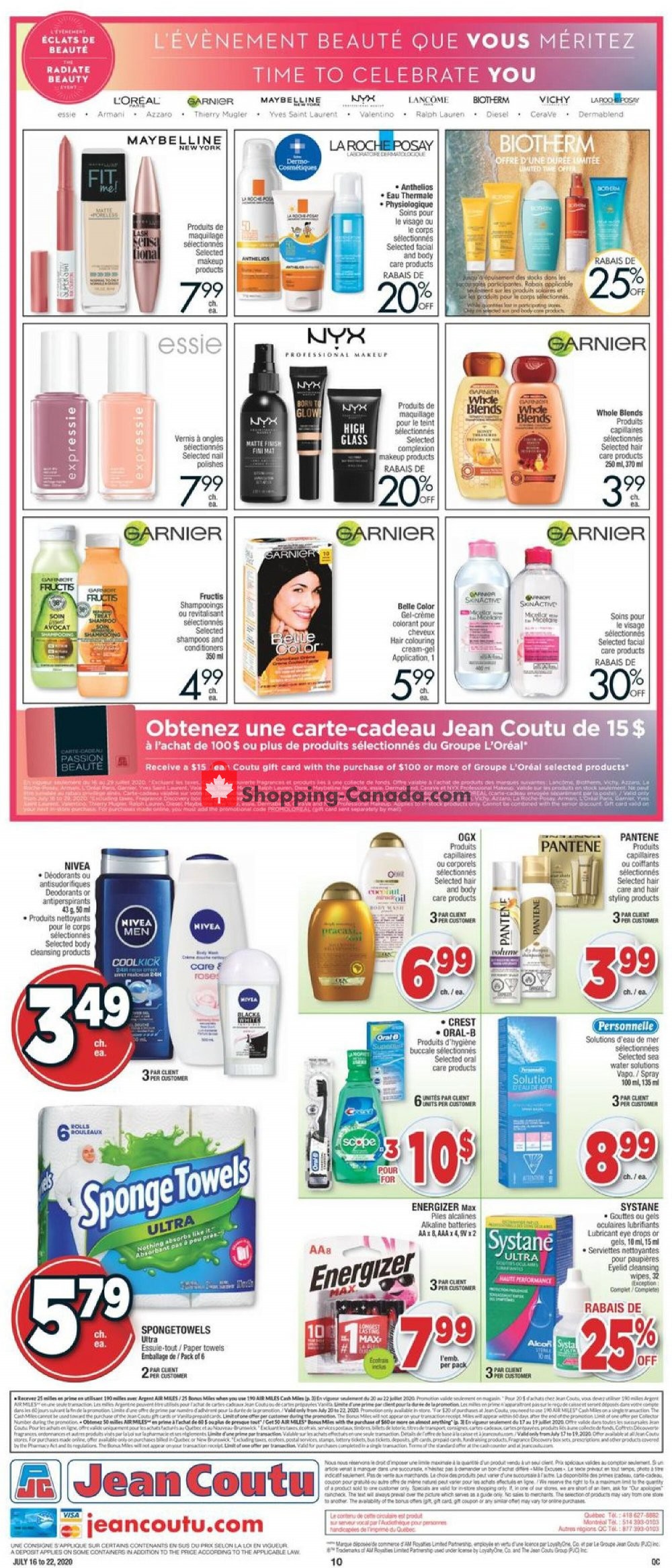Jean Coutu Pharmacy flyer from Thursday July 16, 2020 to Wednesday July 22, 2020 - page 8