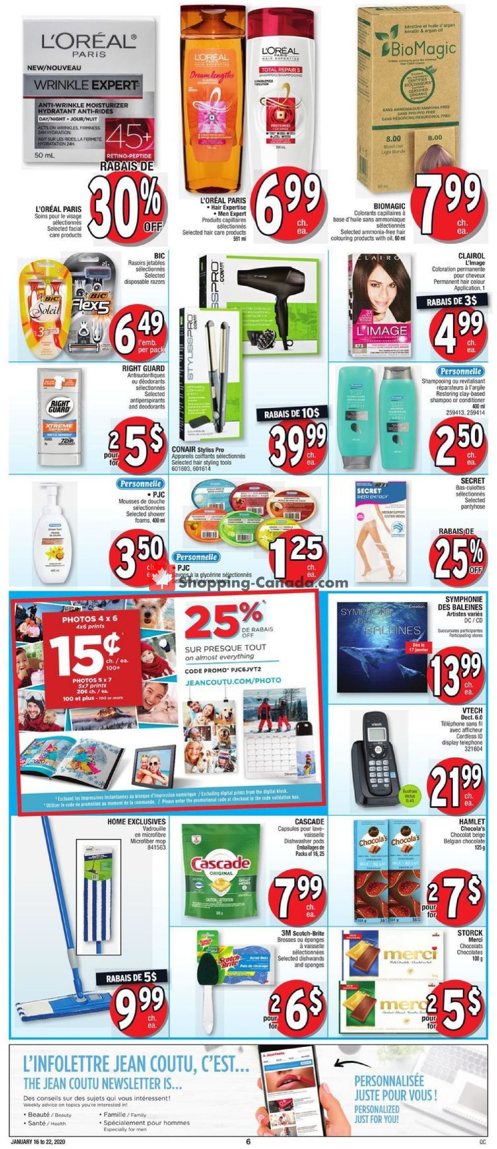 Jean Coutu Pharmacy flyer from Thursday January 16, 2020 to Wednesday January 22, 2020 - page 5