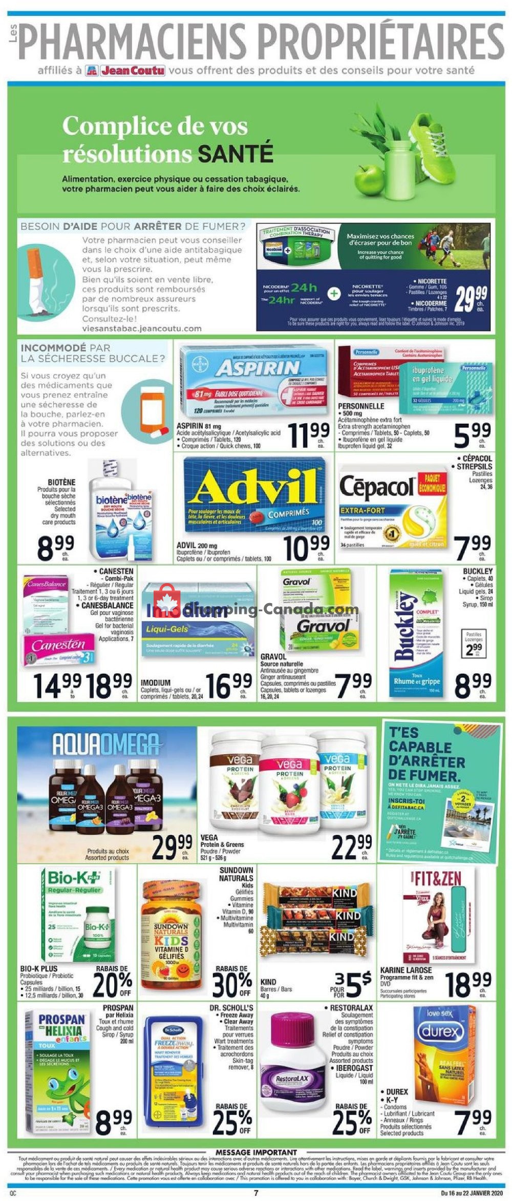 Jean Coutu Pharmacy flyer from Thursday January 16, 2020 to Wednesday January 22, 2020 - page 6
