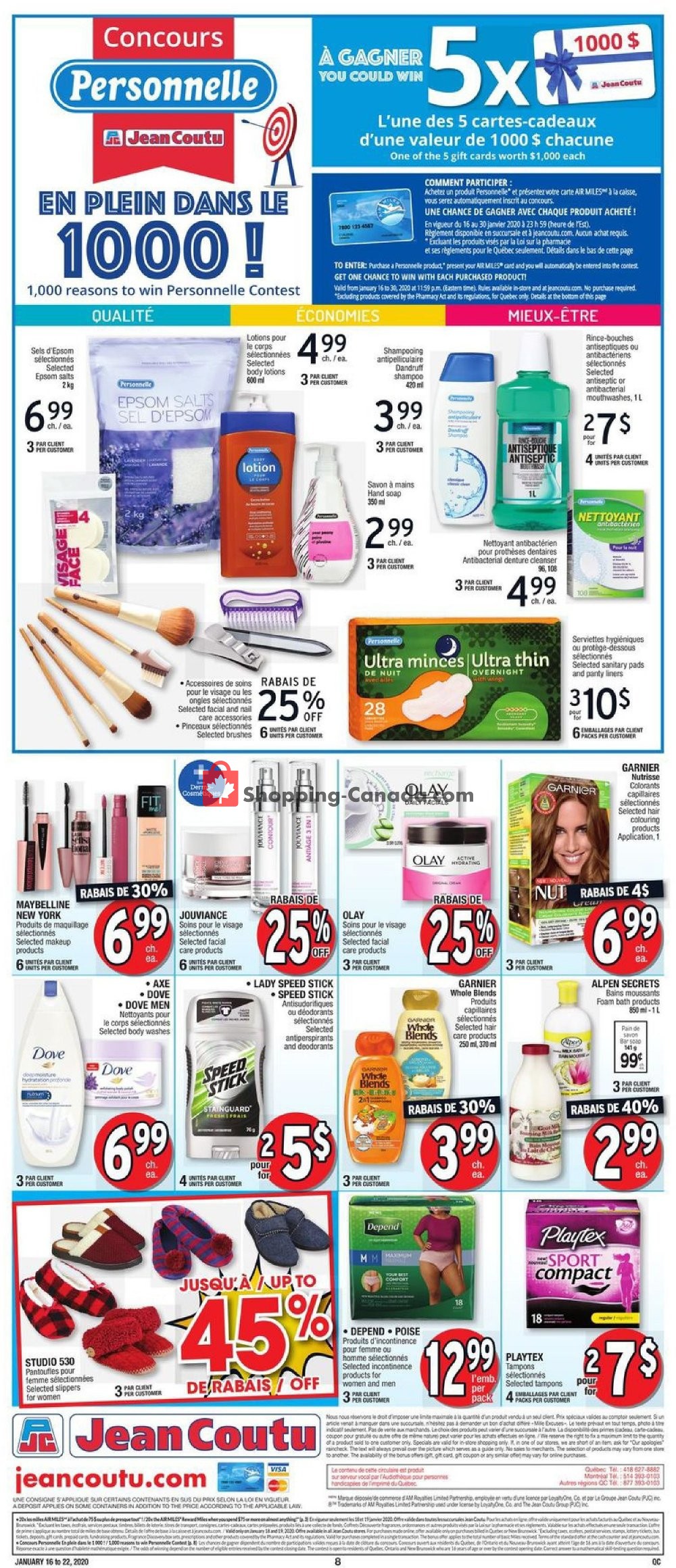 Jean Coutu Pharmacy flyer from Thursday January 16, 2020 to Wednesday January 22, 2020 - page 7