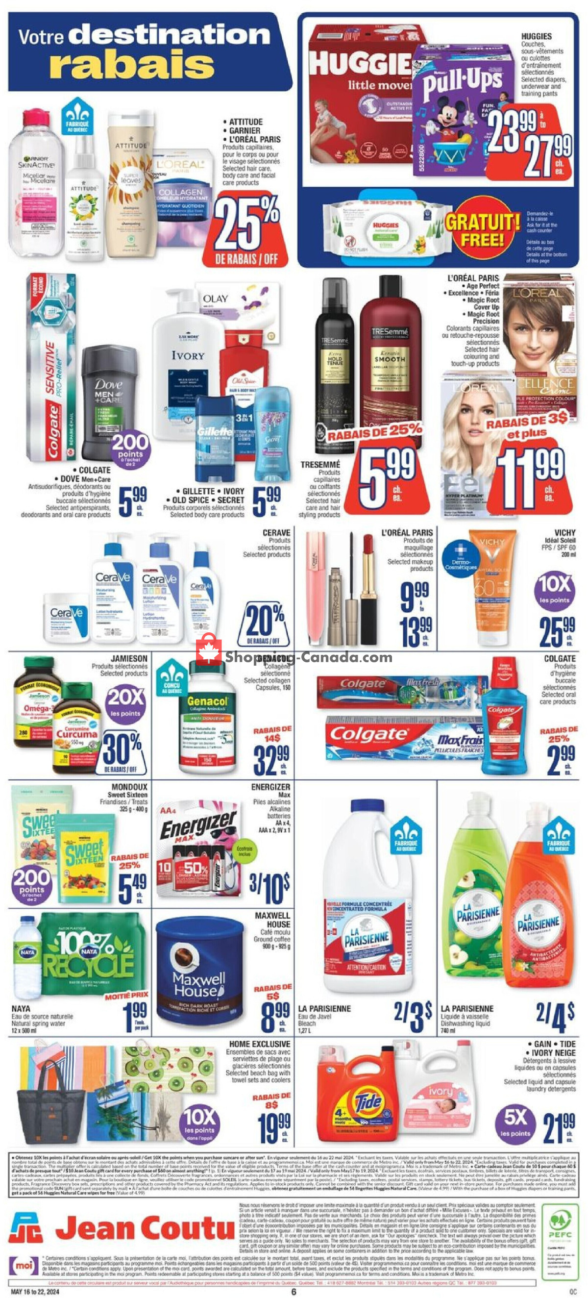 Jean Coutu Pharmacy flyer from Thursday May 16, 2024 to Wednesday May 22, 2024 - page 15