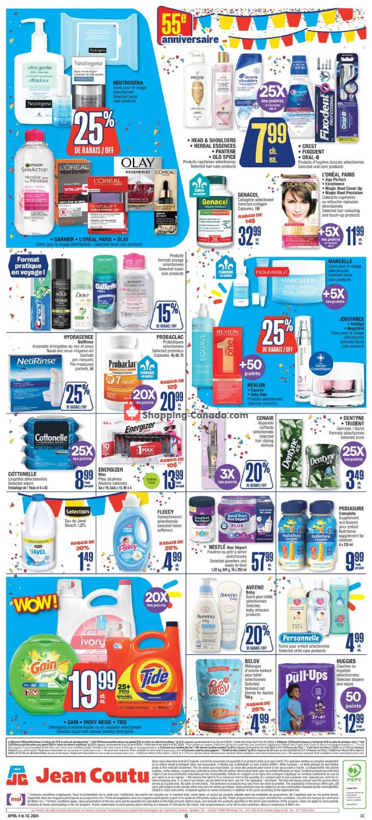 Jean Coutu Pharmacy flyer from Thursday April 4, 2024 to Wednesday April 10, 2024 - page 2