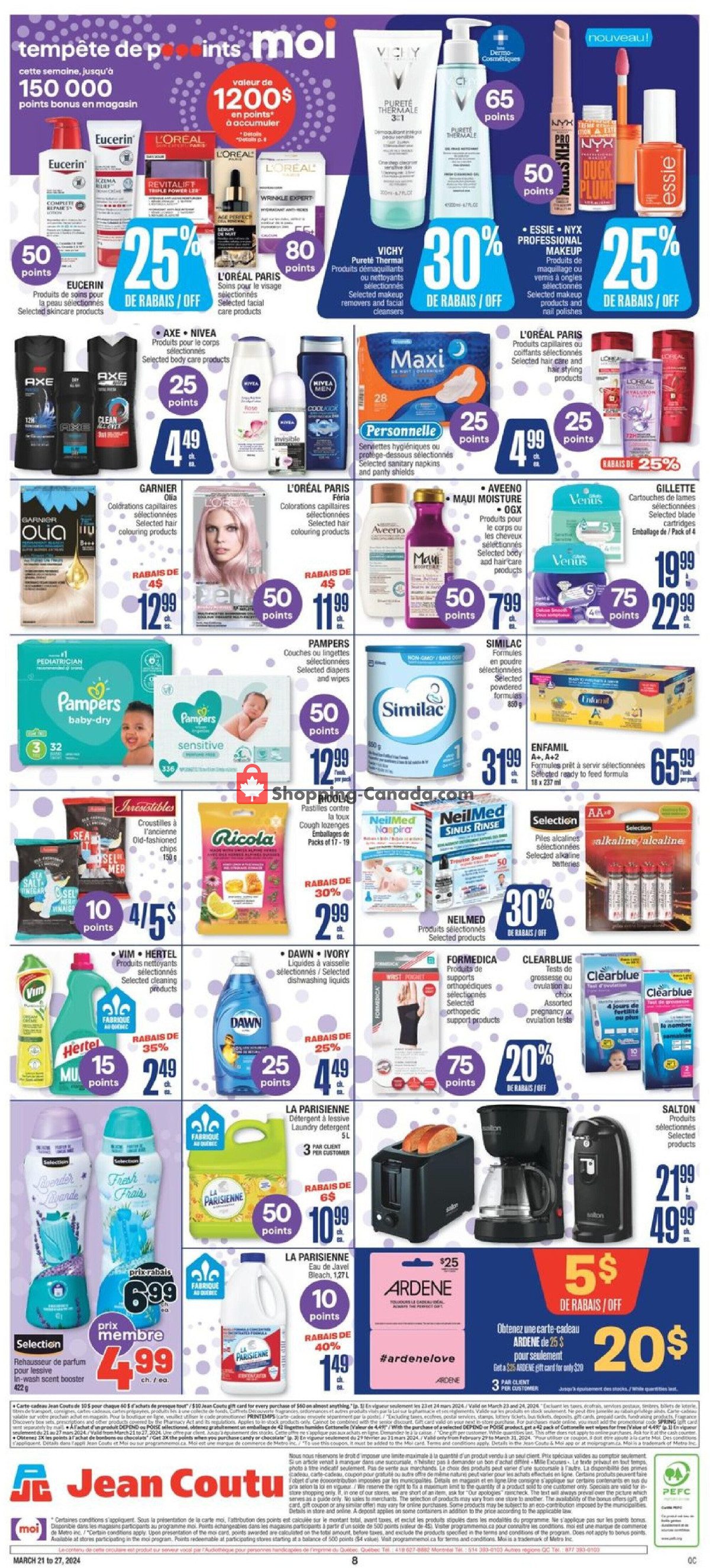 Jean Coutu Pharmacy flyer from Thursday March 21, 2024 to Wednesday March 27, 2024 - page 2