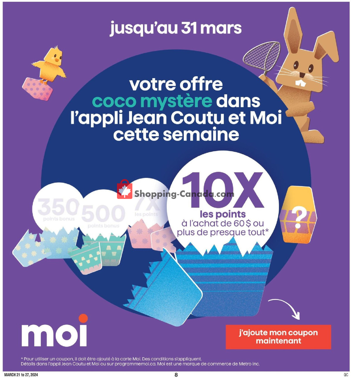 Jean Coutu Pharmacy flyer from Thursday March 21, 2024 to Wednesday March 27, 2024 - page 5