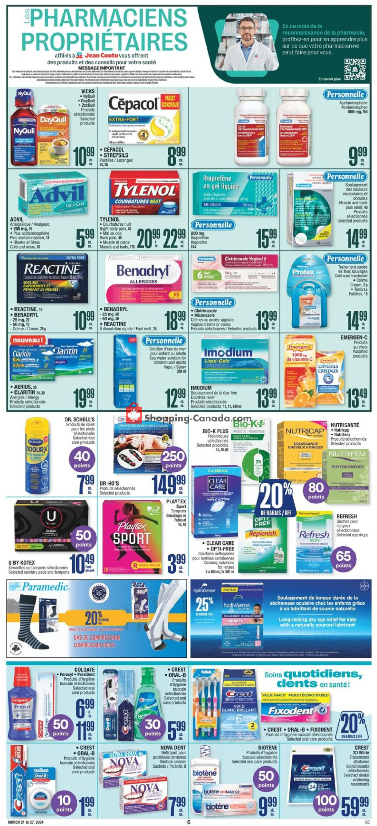 Jean Coutu Pharmacy flyer from Thursday March 21, 2024 to Wednesday March 27, 2024 - page 7