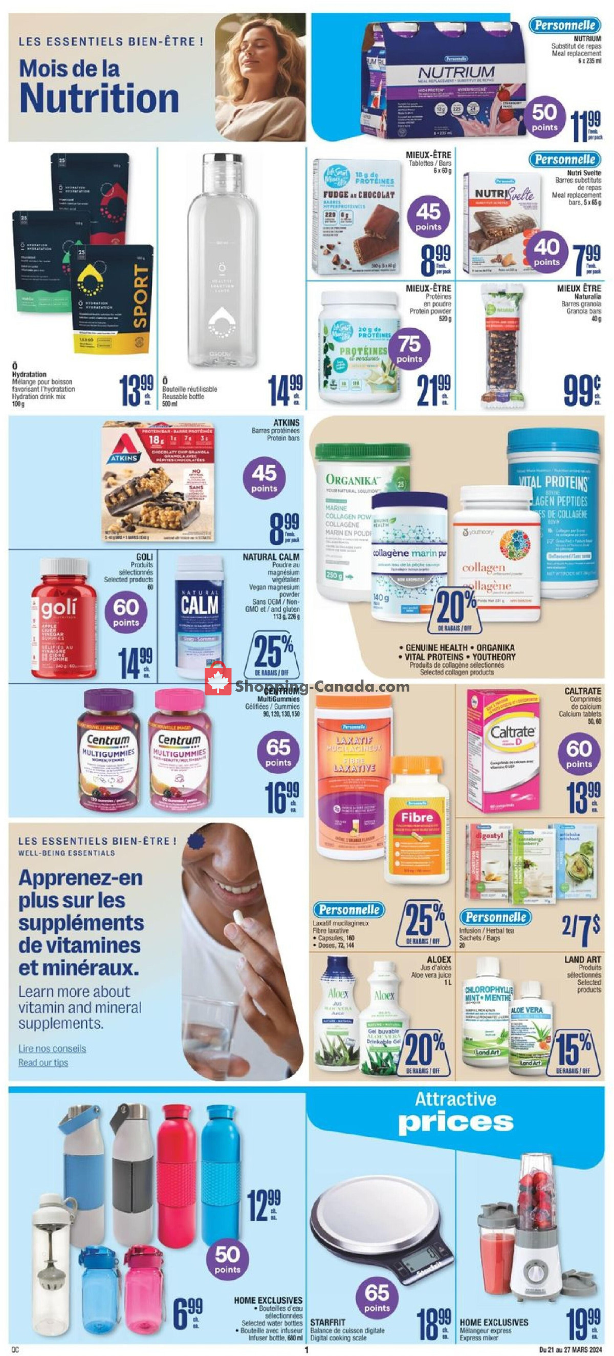 Jean Coutu Pharmacy flyer from Thursday March 21, 2024 to Wednesday March 27, 2024 - page 8